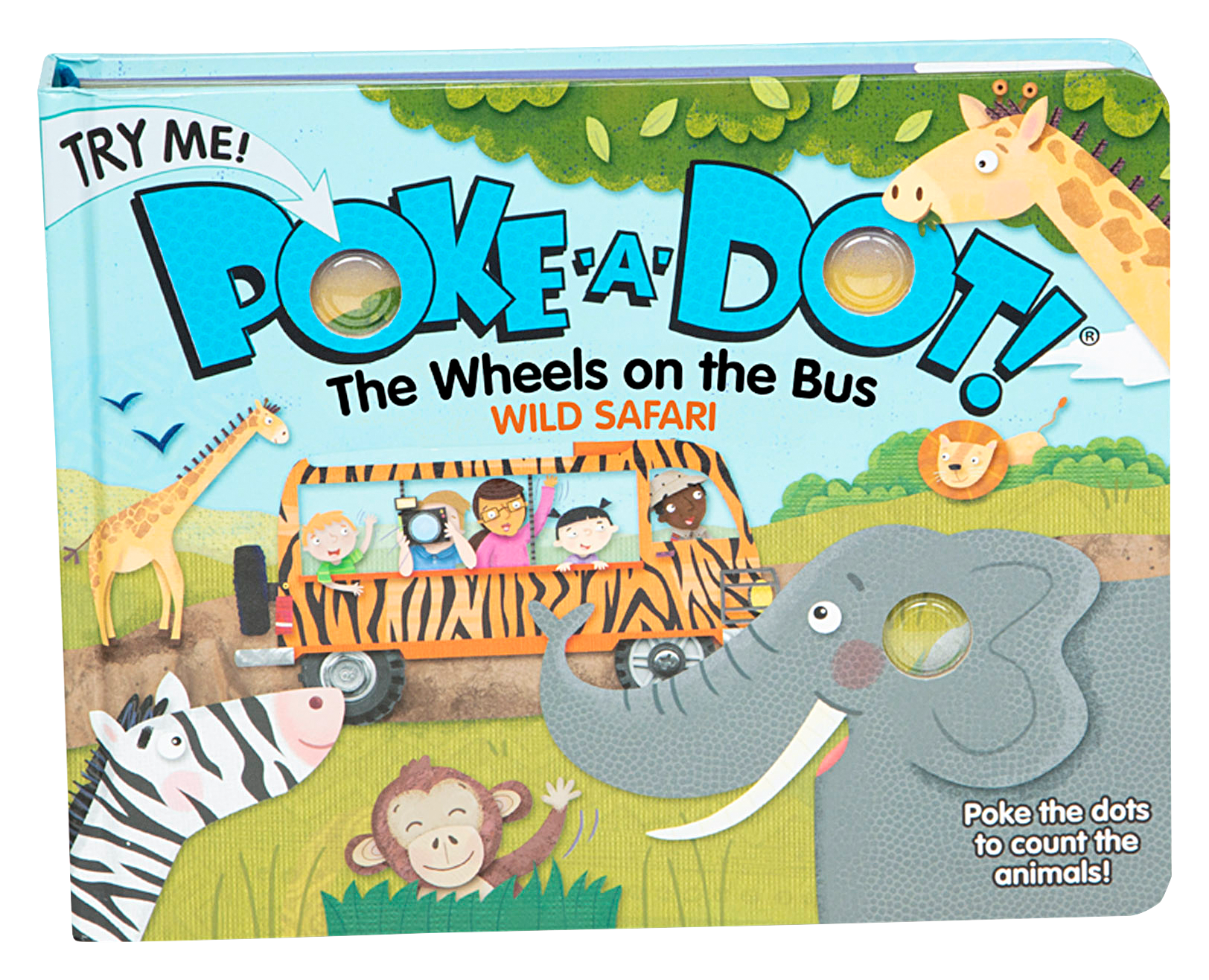 Melissa & Doug Poke-A-Dot The Wheels on the Bus Wild Safari Interactive  Board Book for Kids | Bass Pro Shops