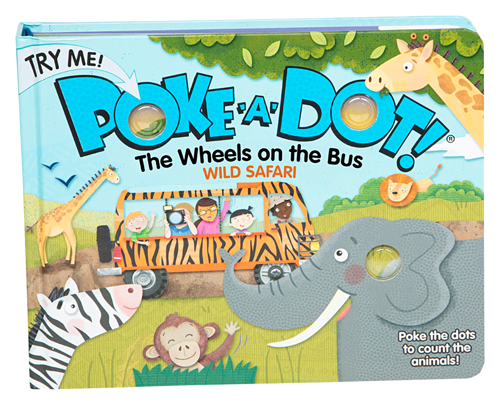 Melissa &Doug Poke-A-Dot The Wheels on the Bus Wild Safari Interactive Boar
