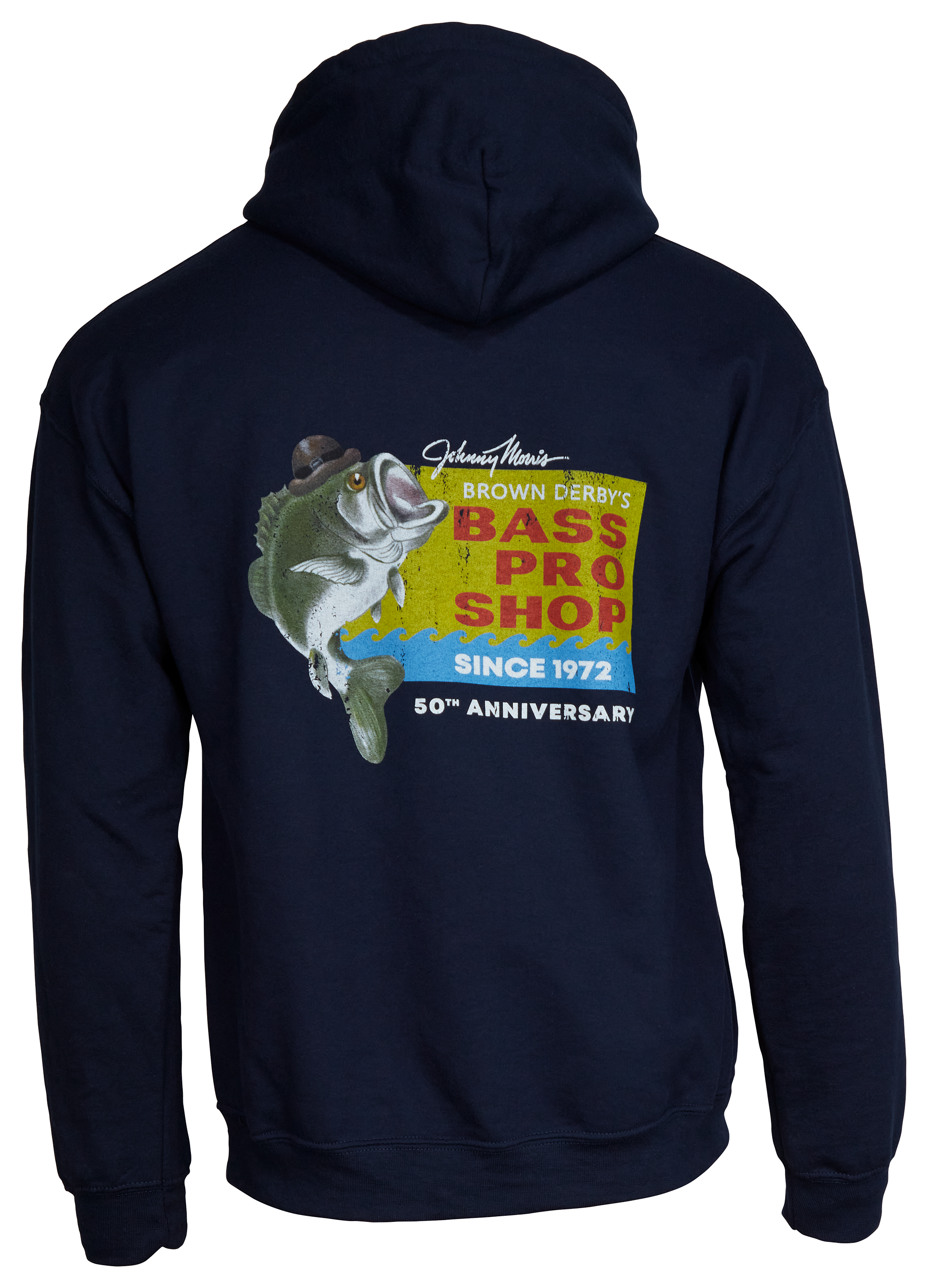 Bass Pro Shops Brown Derby Back Graphic Long-Sleeve Hoodie for Men