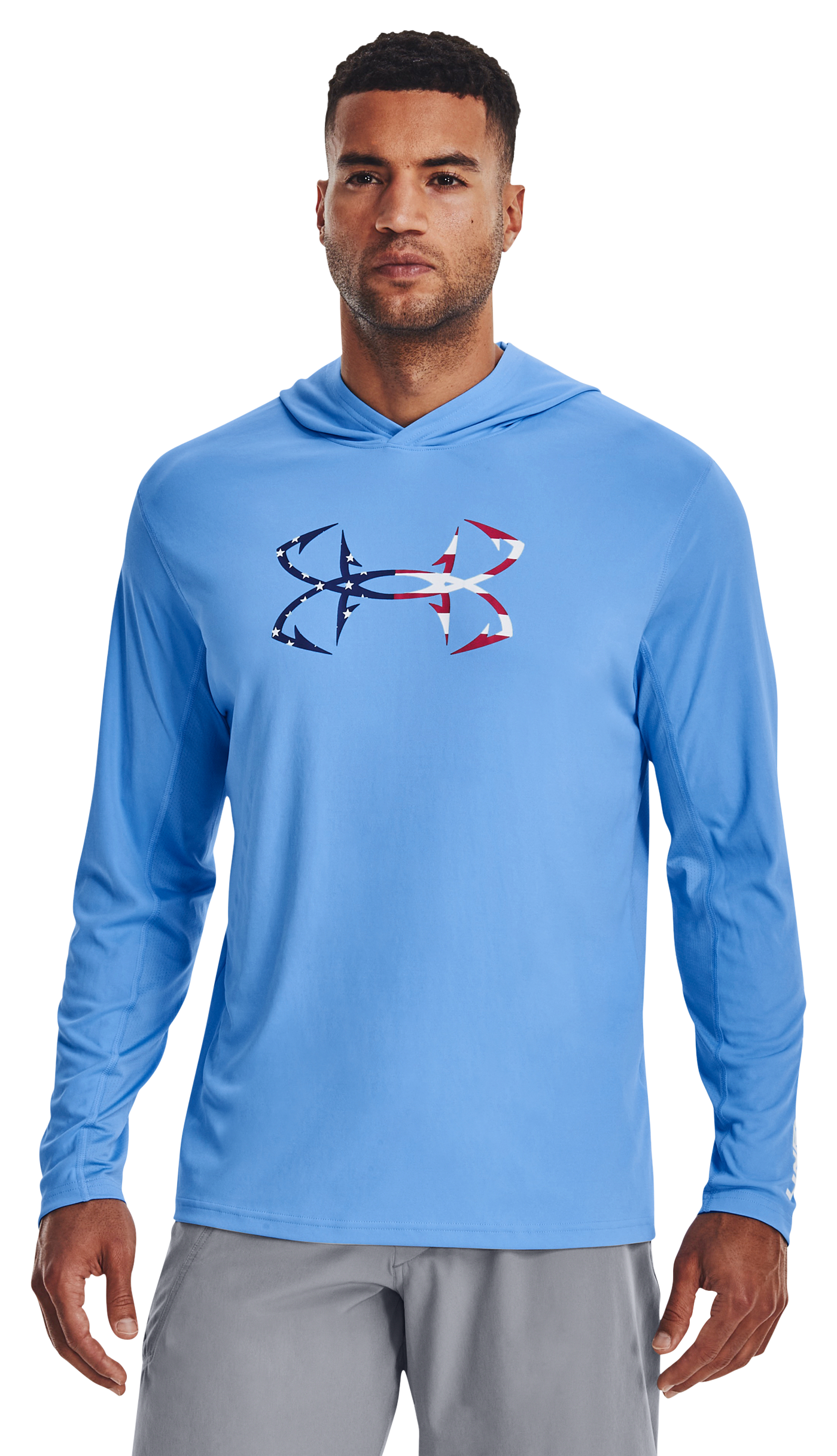Under Armour Iso-Chill Freedom Hook Long-Sleeve Hoodie for Men - Carolina B
