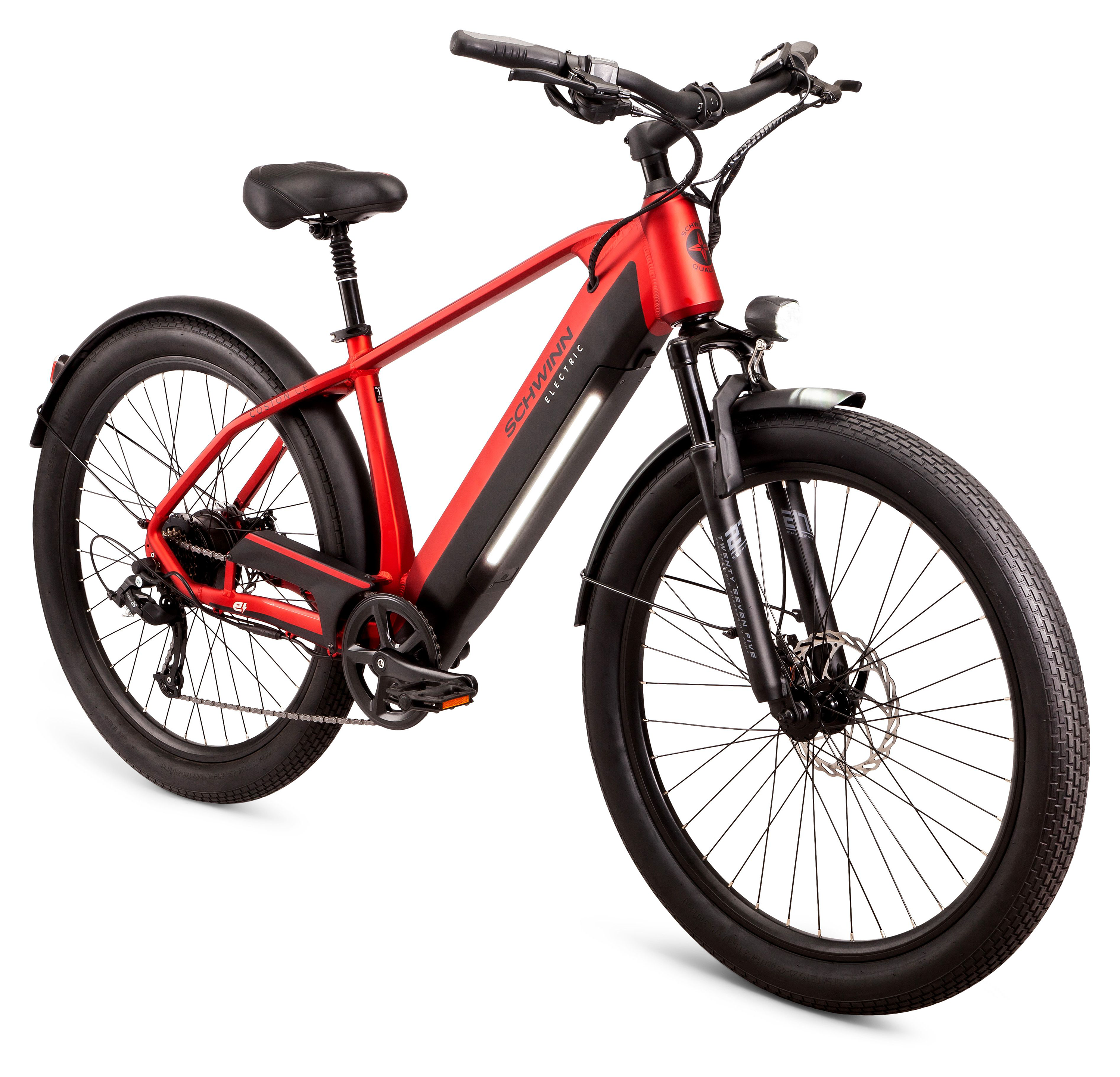 Schwinn Coston CE Hybrid E-Bike - Red - L/XL