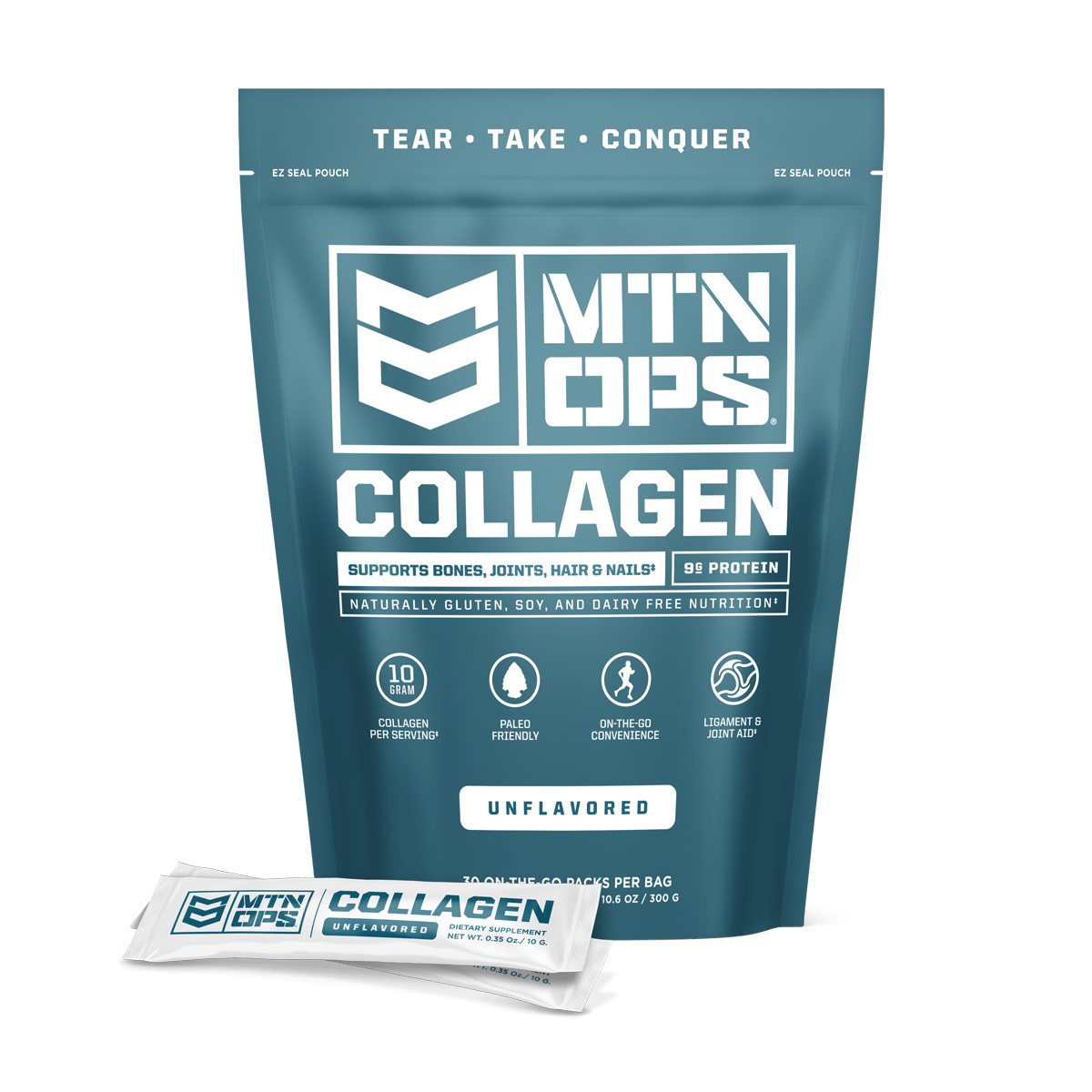MTN OPS Collagen Dietary Supplement On-the-Go Packs