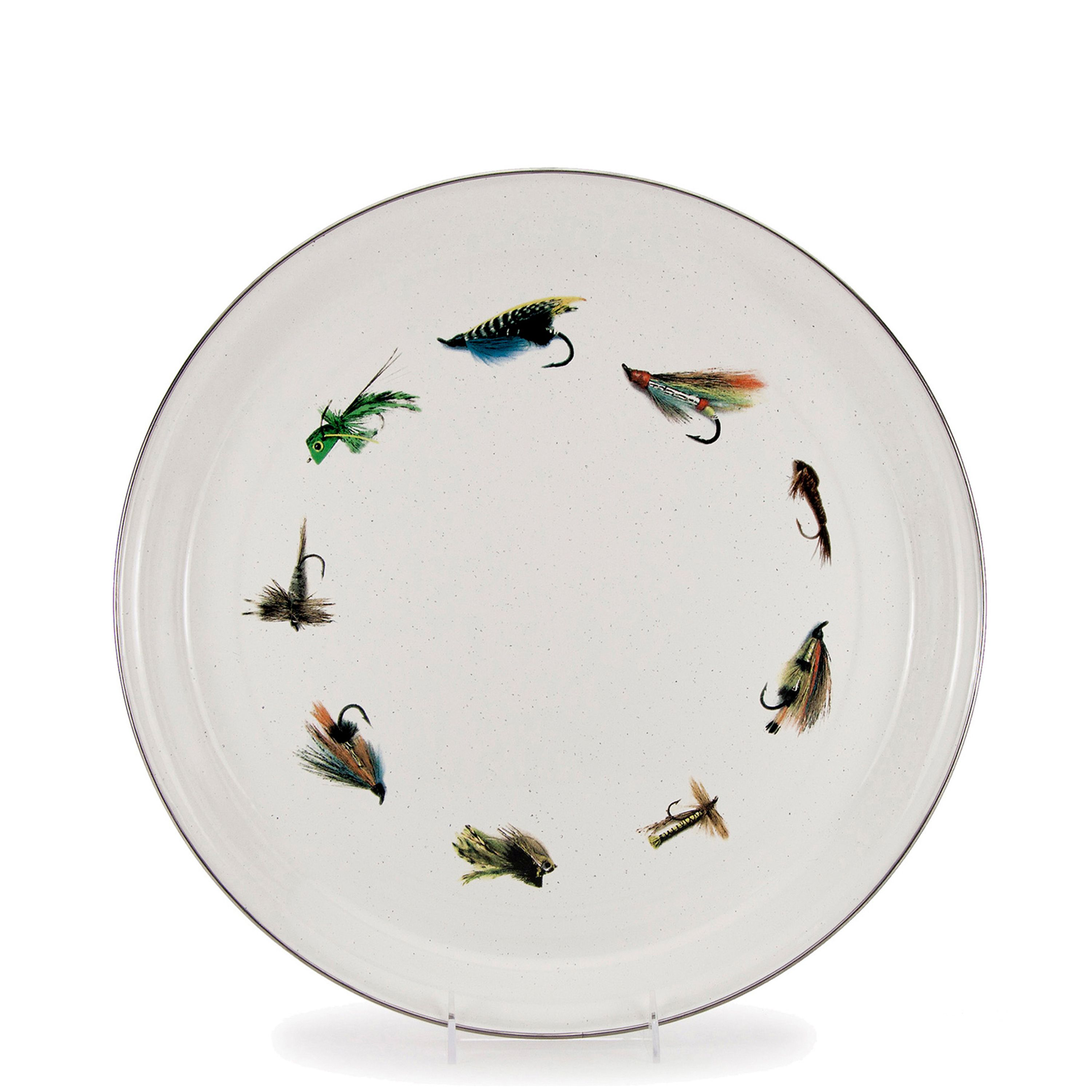 Golden Rabbit Enamelware Fishing Fly Tray