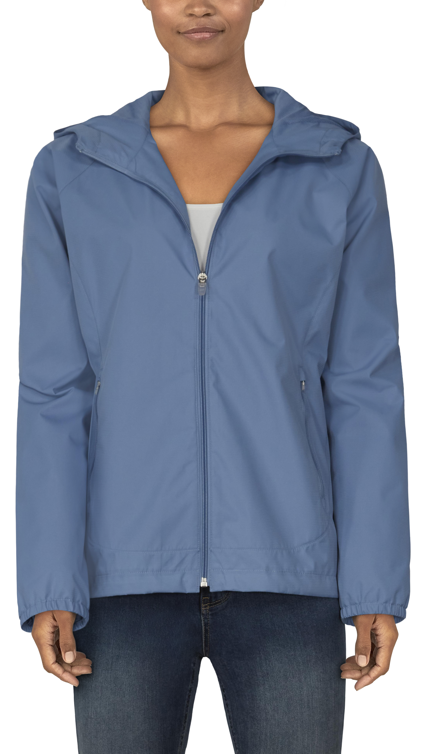 Natural Reflections Flat Creek Windbreaker Jacket for Ladies - Country Blue
