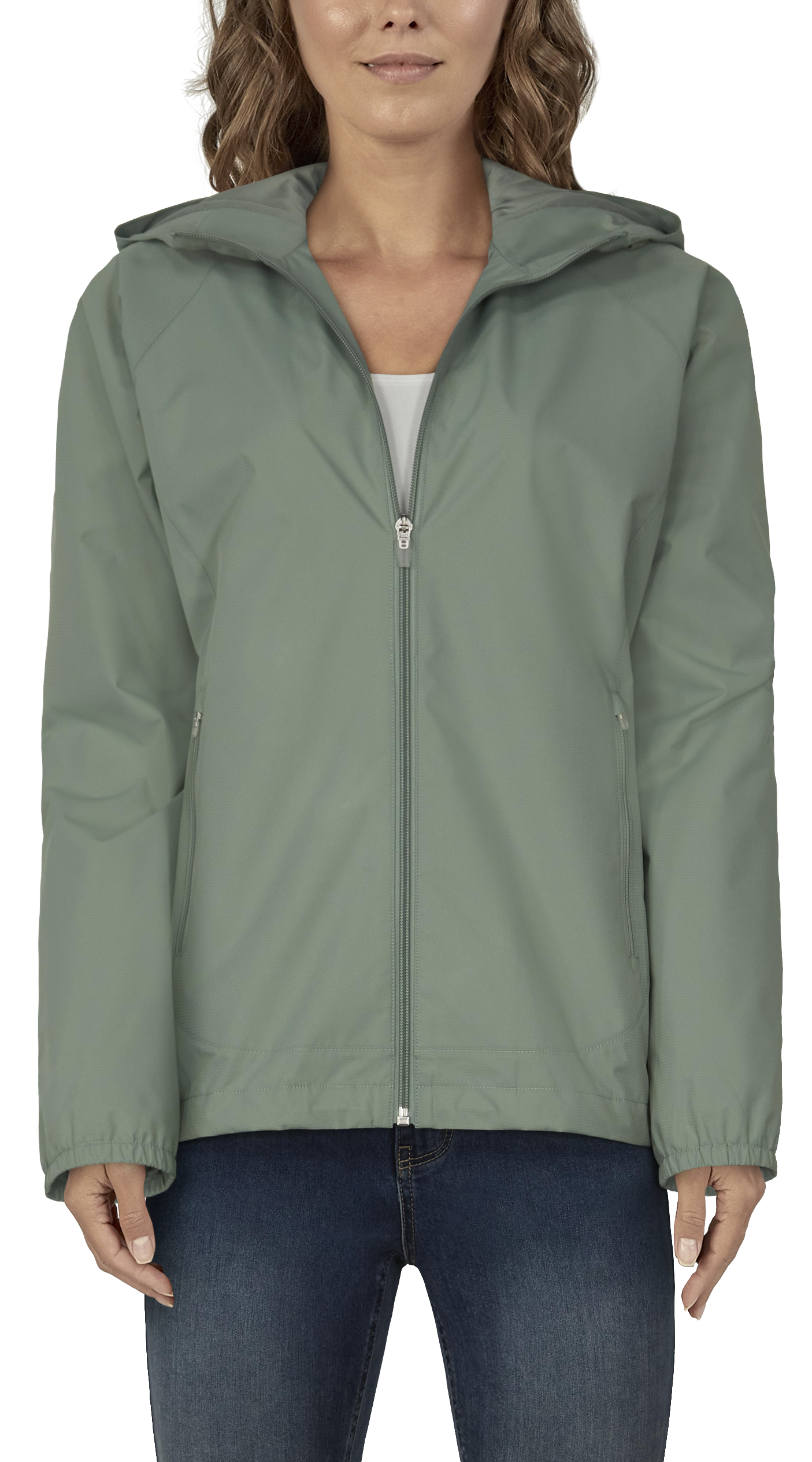Natural Reflections Flat Creek Windbreaker Jacket for Ladies - Lily Pad - X