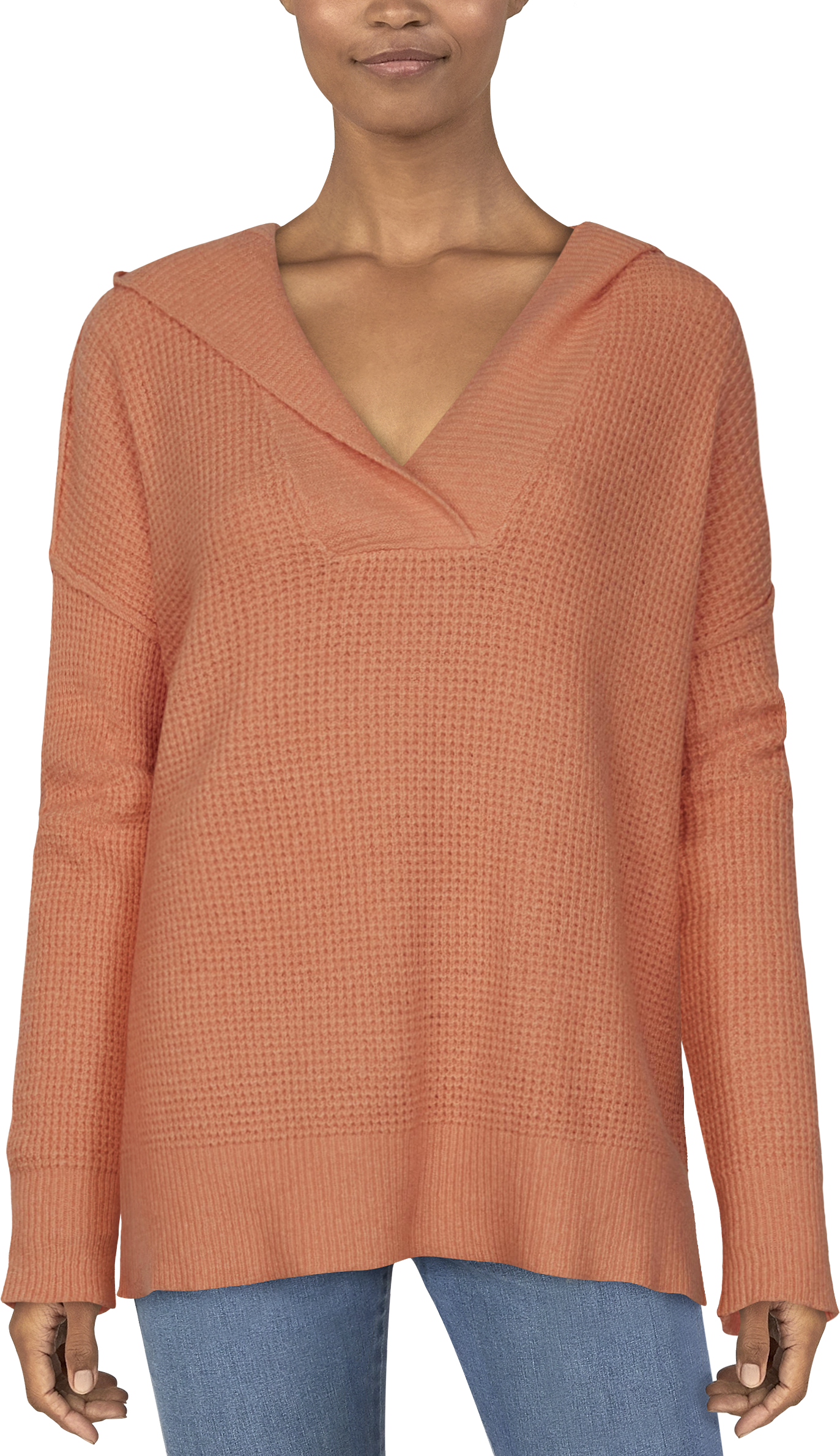 Natural Reflections Desert Night Waffle Long-Sleeve Hoodie for Ladies - Can