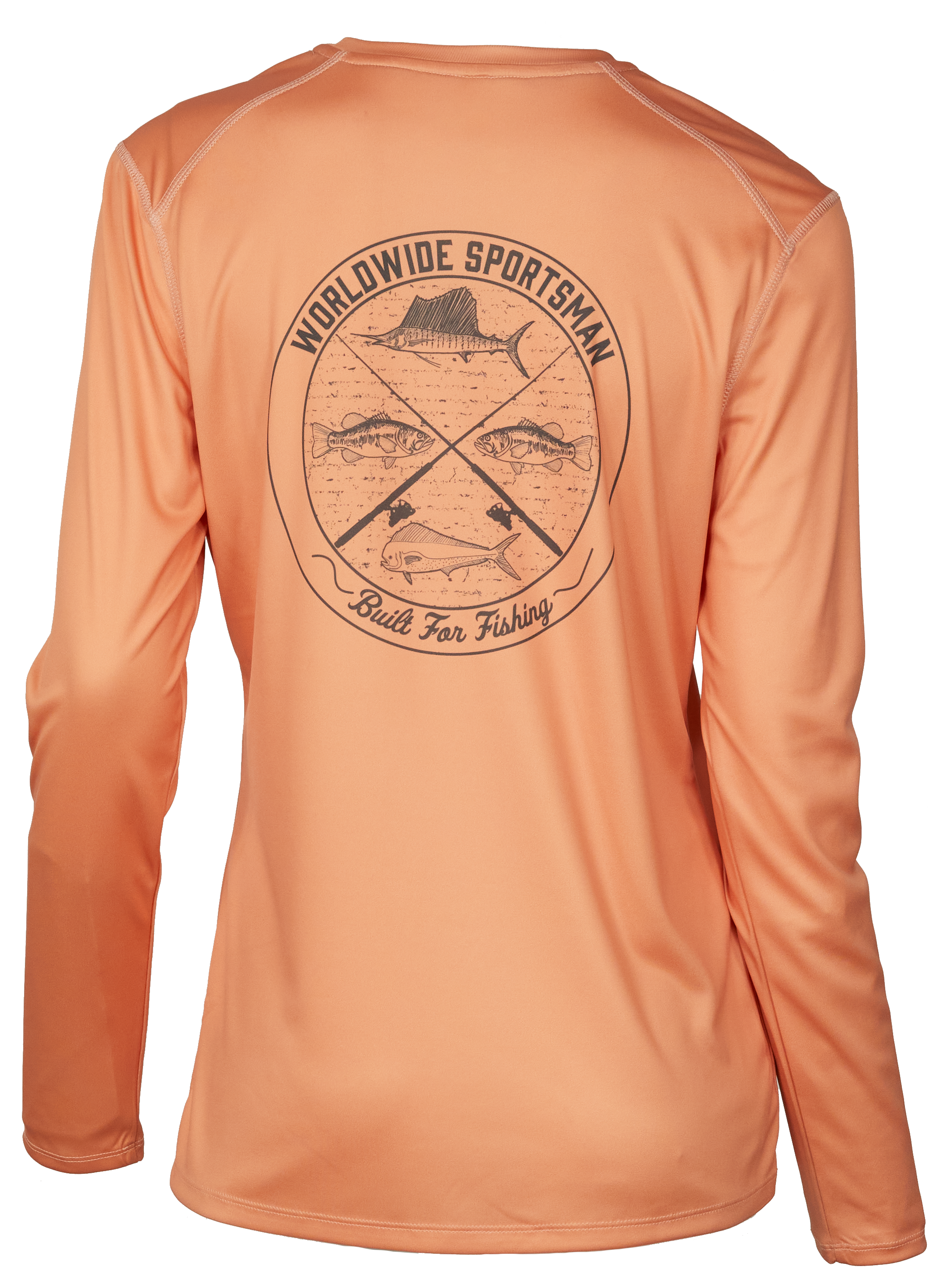 Image of World Wide Sportsman Angler Graphic Long-Sleeve T-Shirt for Ladies - Fishing for All - 2XL