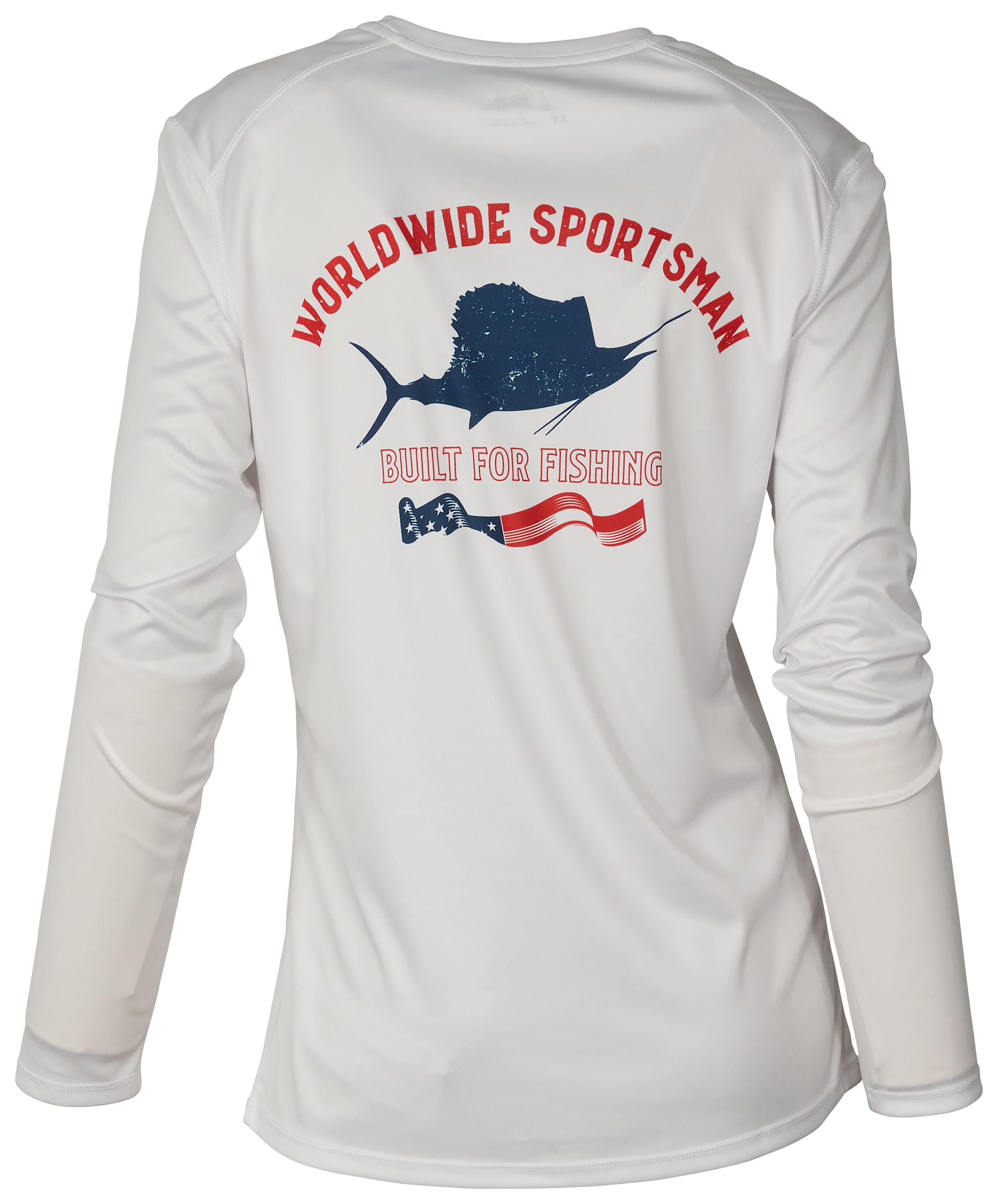 World Wide Sportsman Angler American Marlin Graphic Long-Sleeve Shirt for Ladies - XS