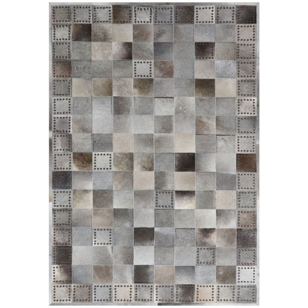 Capel Sundance Leather Rectangle Area Rug - Grey - 5 x 8