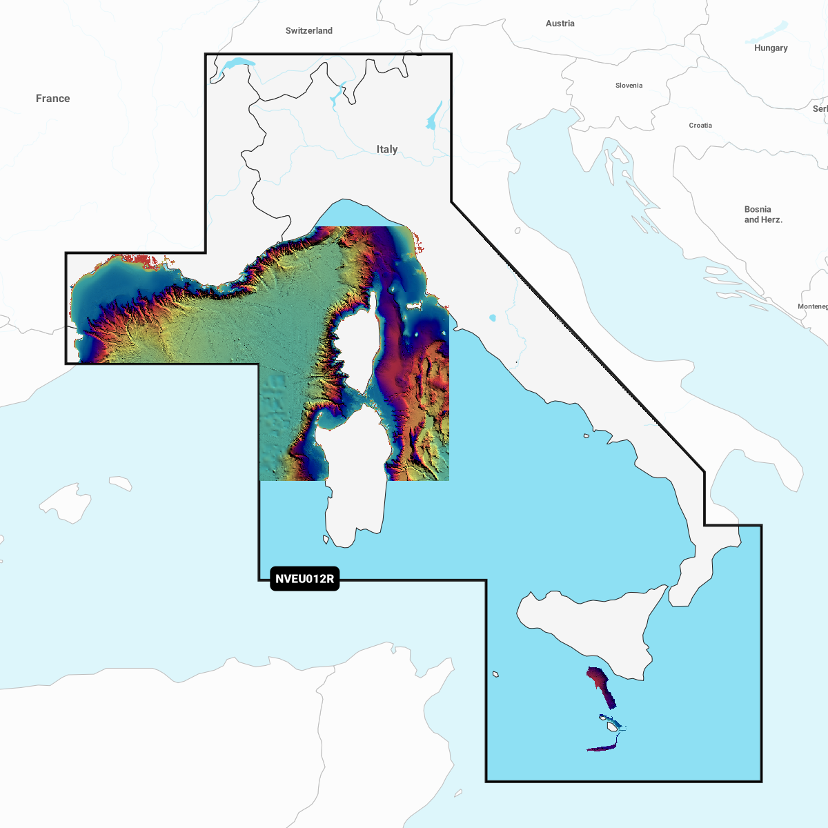 Garmin Navionics Vision+ Cartography Chart Card - Mediterranean Sea, Central & West