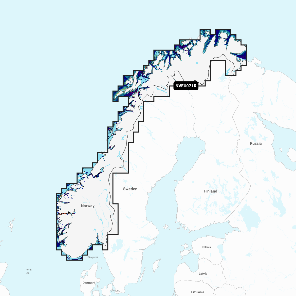 Image of Garmin Navionics Vision+ Cartography Chart Card - GNV+ Norway, Lakes & Rivers