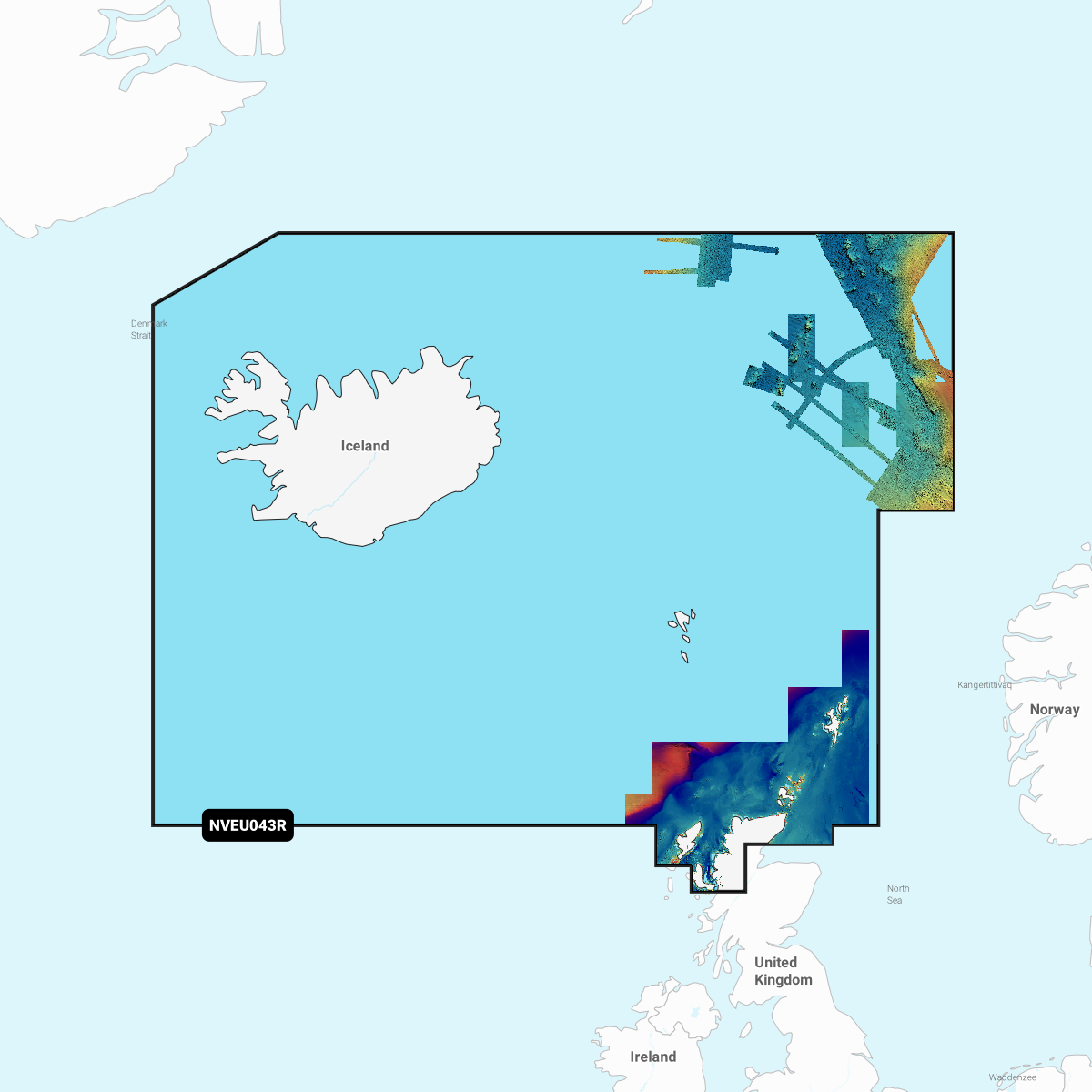 Image of Garmin Navionics Vision+ Cartography Chart Card - GNV+ Iceland to Orkney