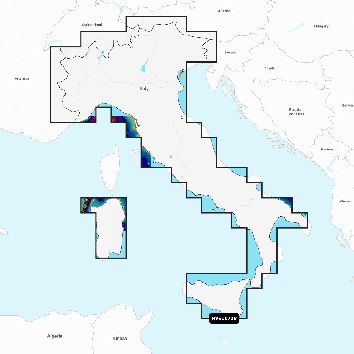 Image of Garmin Navionics Vision+ Cartography Chart Card - GNV+ Italy, Lakes & Rivers