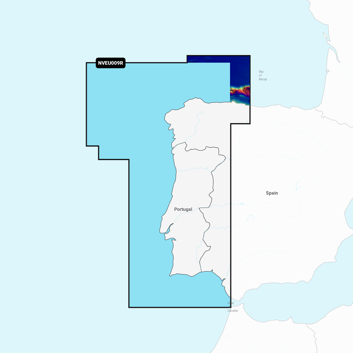 Image of Garmin Navionics Vision+ Cartography Chart Card - GNV+ Portugal & Spain, Northwest