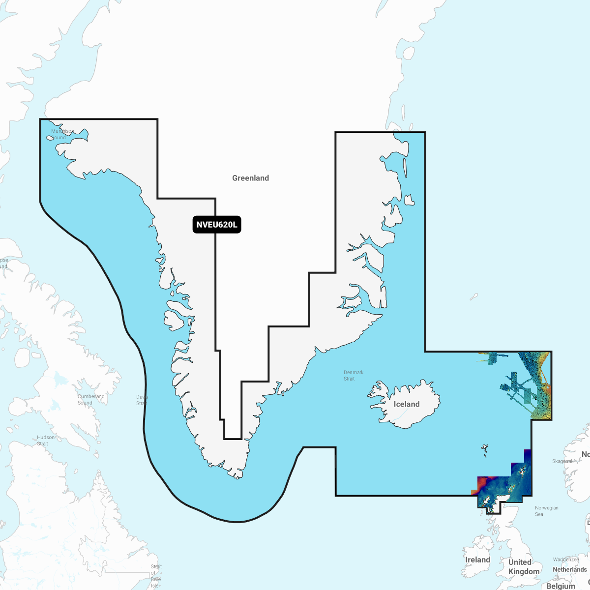 Image of Garmin Navionics Vision+ Cartography Chart Card - GNV+ Greenland & Iceland