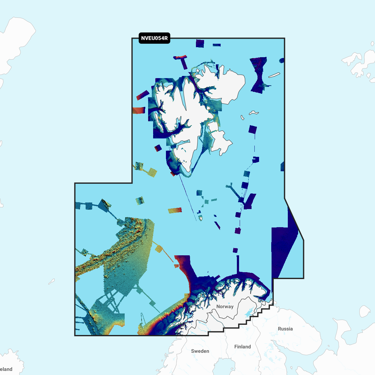 Image of Garmin Navionics Vision+ Cartography Chart Card - GNV+ Norway/Vestfjorden/Svalbard