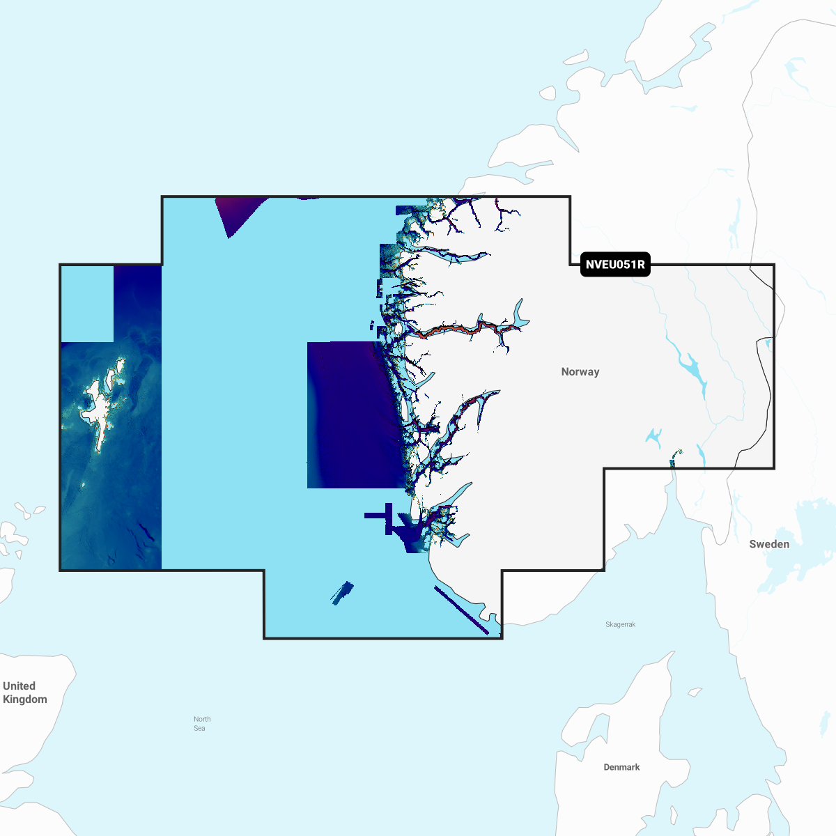 Image of Garmin Navionics Vision+ Cartography Chart Card - GNV+ Norway, Lisa to Sognefjord