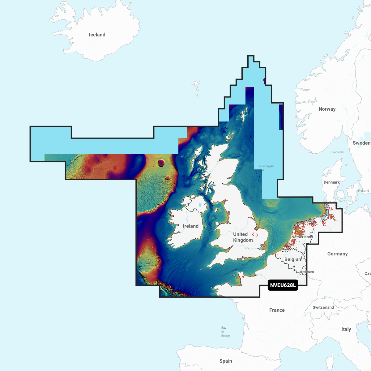Image of Garmin Navionics Vision+ Cartography Chart Card - GNV+ United Kingdom, Ireland/Holland