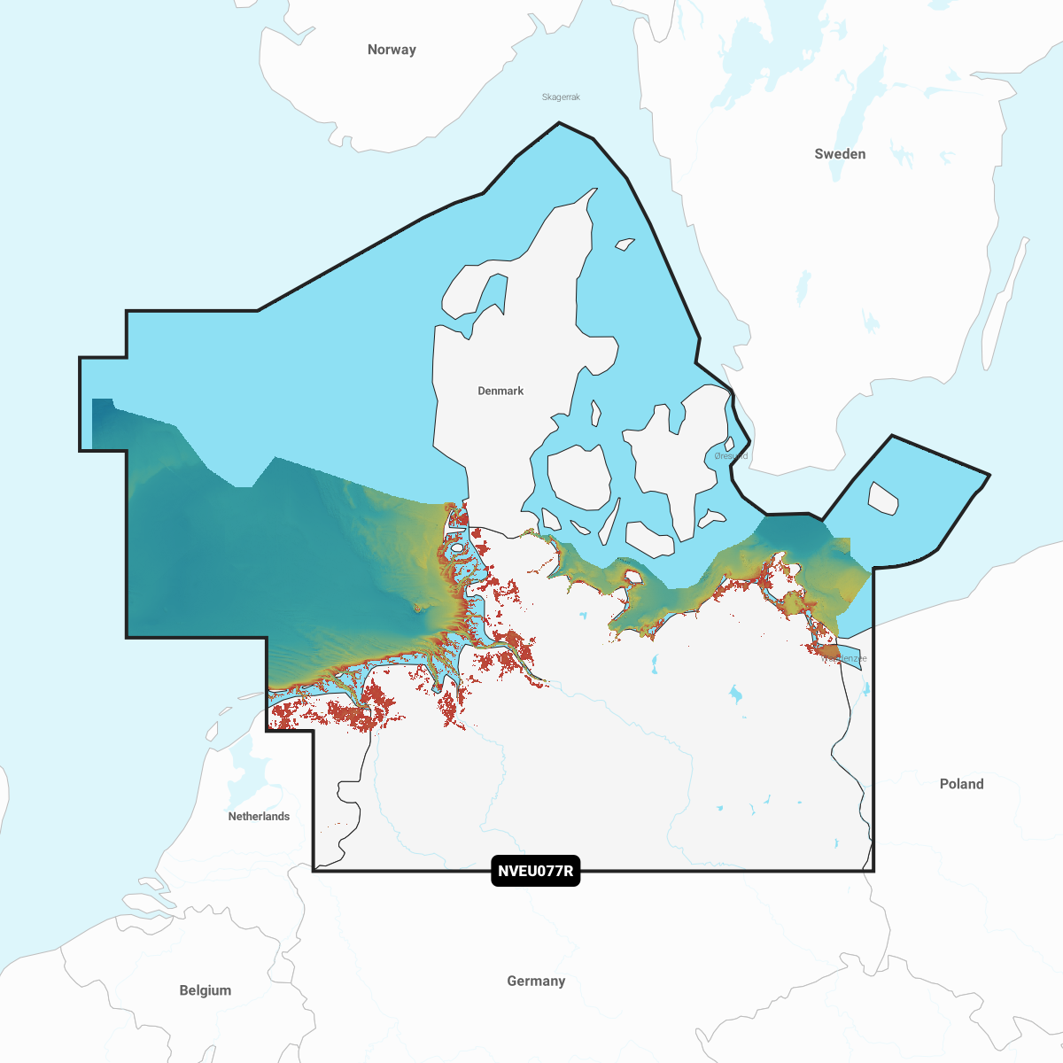 Image of Garmin Navionics Vision+ Cartography Chart Card - GNV+ Denmark & Germany, North
