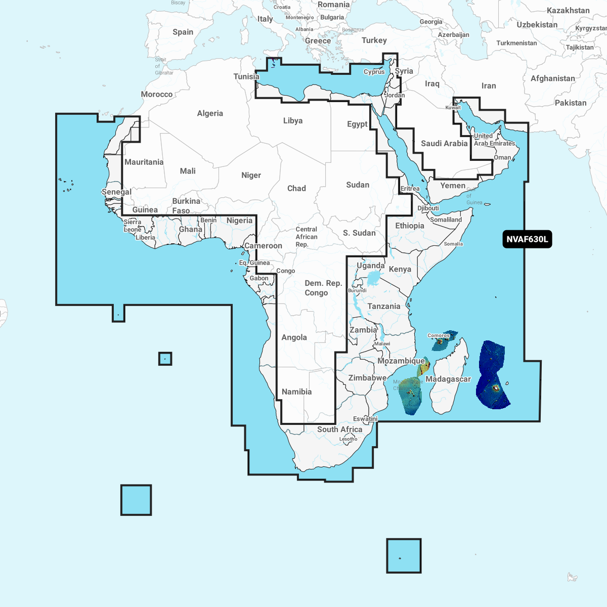 Garmin Navionics Vision+ Cartography Chart Card - Africa & Middle East