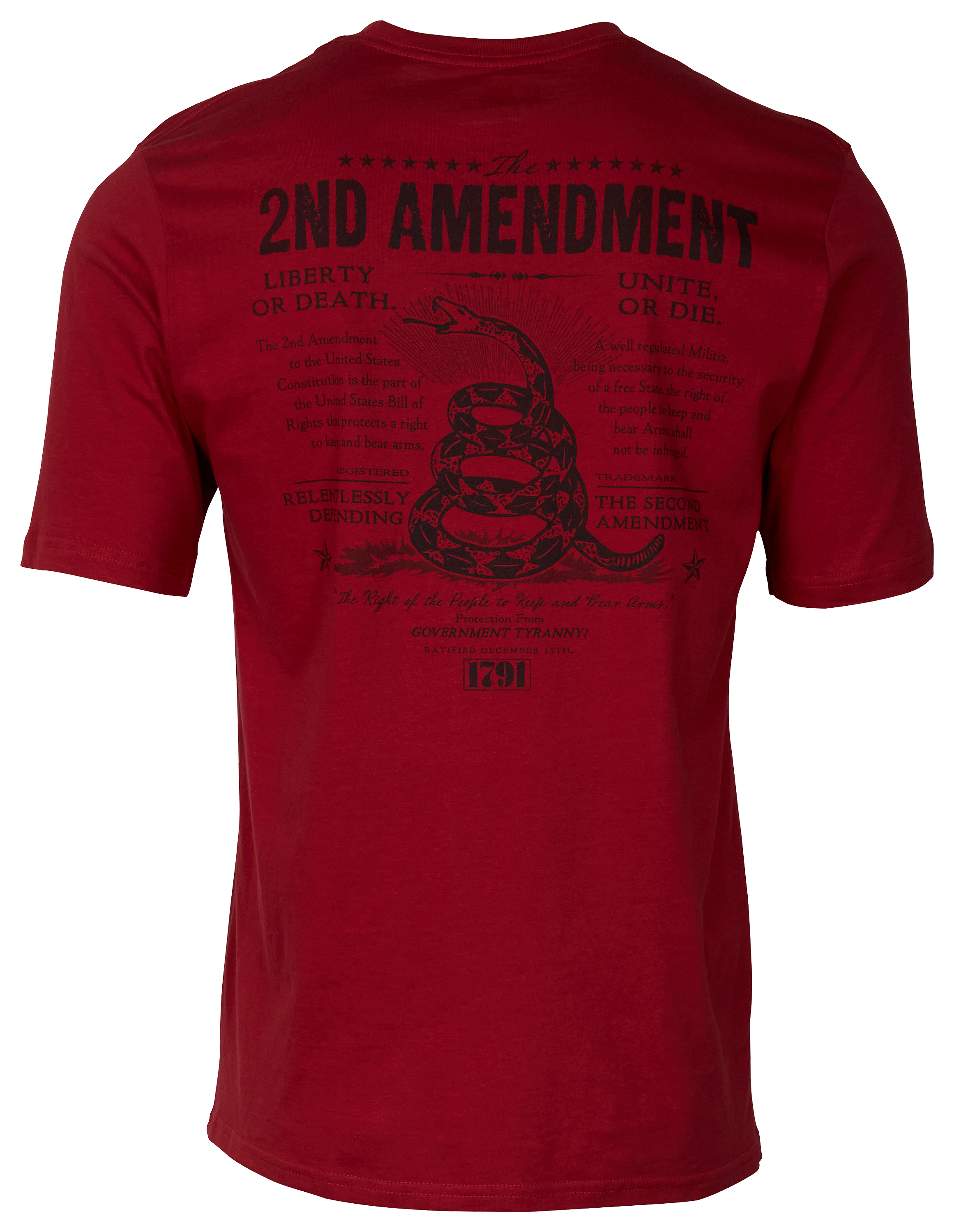 Bass Pro Shops 2nd Amendment Short-Sleeve T-Shirt for Men - Red - M