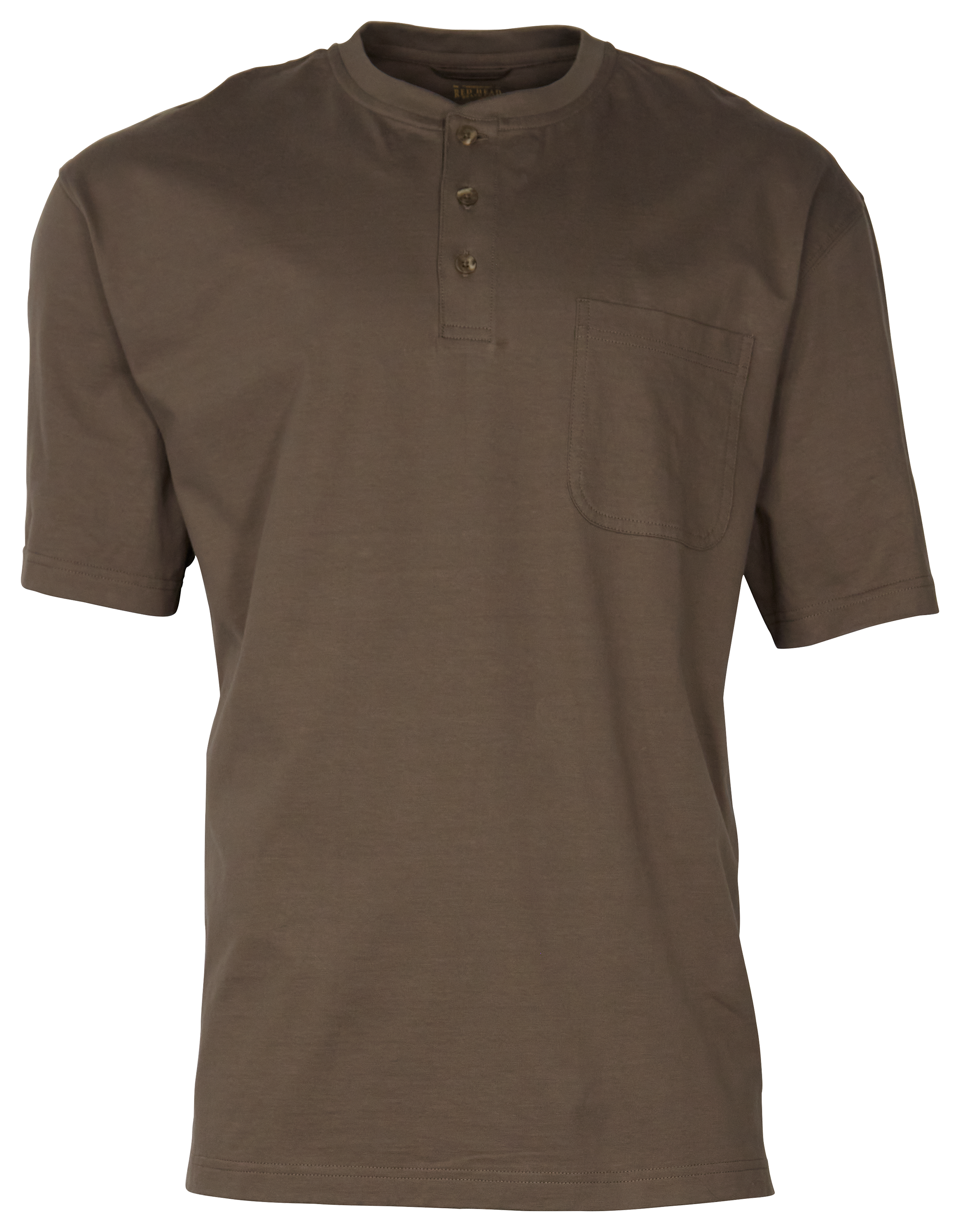 RedHead Henley Pocket Short-Sleeve Shirt for Men - Bungee Cord - 2XL
