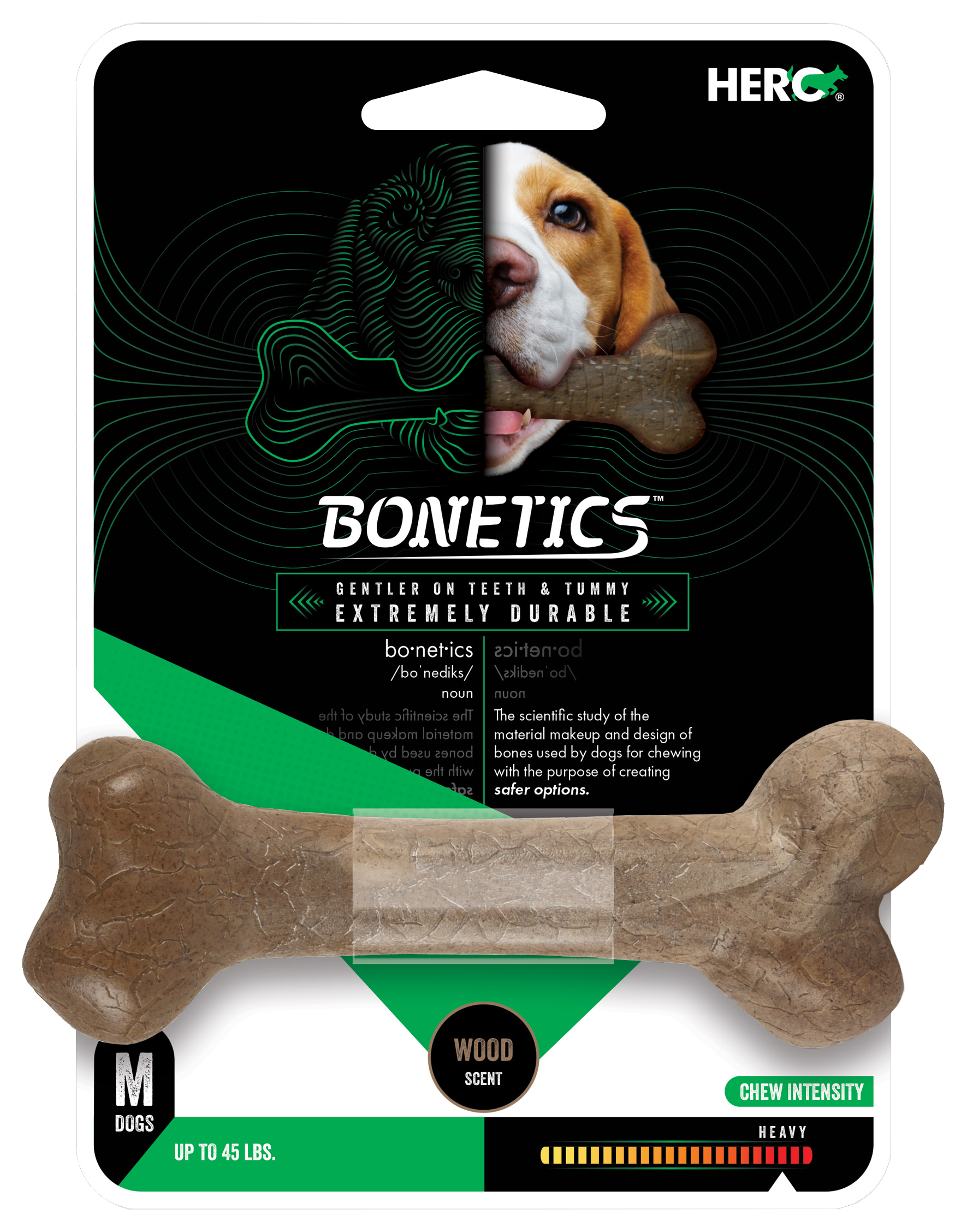 Cabelas Bonetics Wood-Scented Femur-Bone Chew Toy for Dogs - M