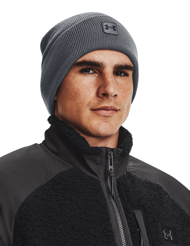 Image of Under Armour UA Halftime Cuff Beanie for Men - Pitch Grey