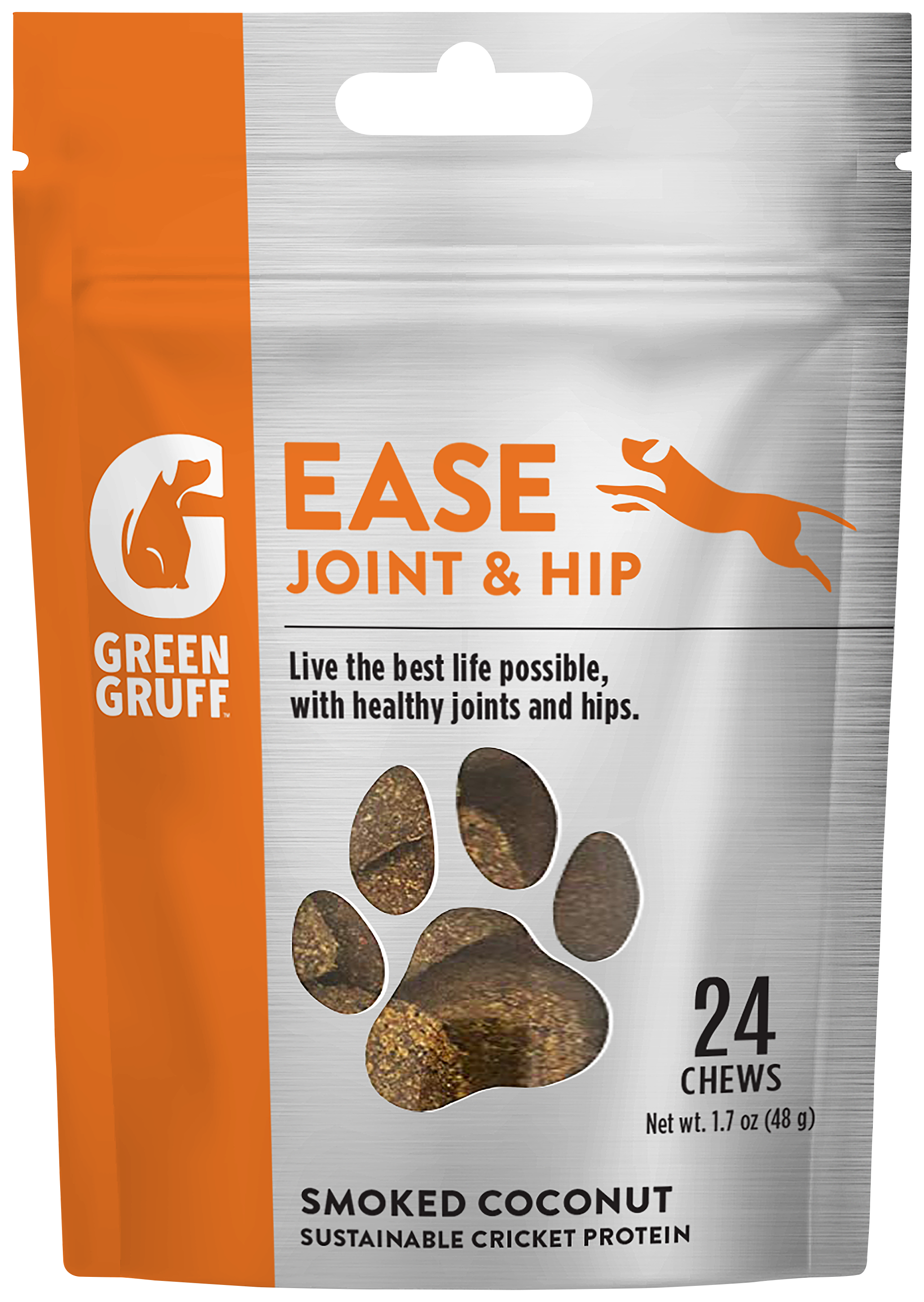 Green Gruff EASE Joint &Hip Soft Chews for Dogs - 24 Count