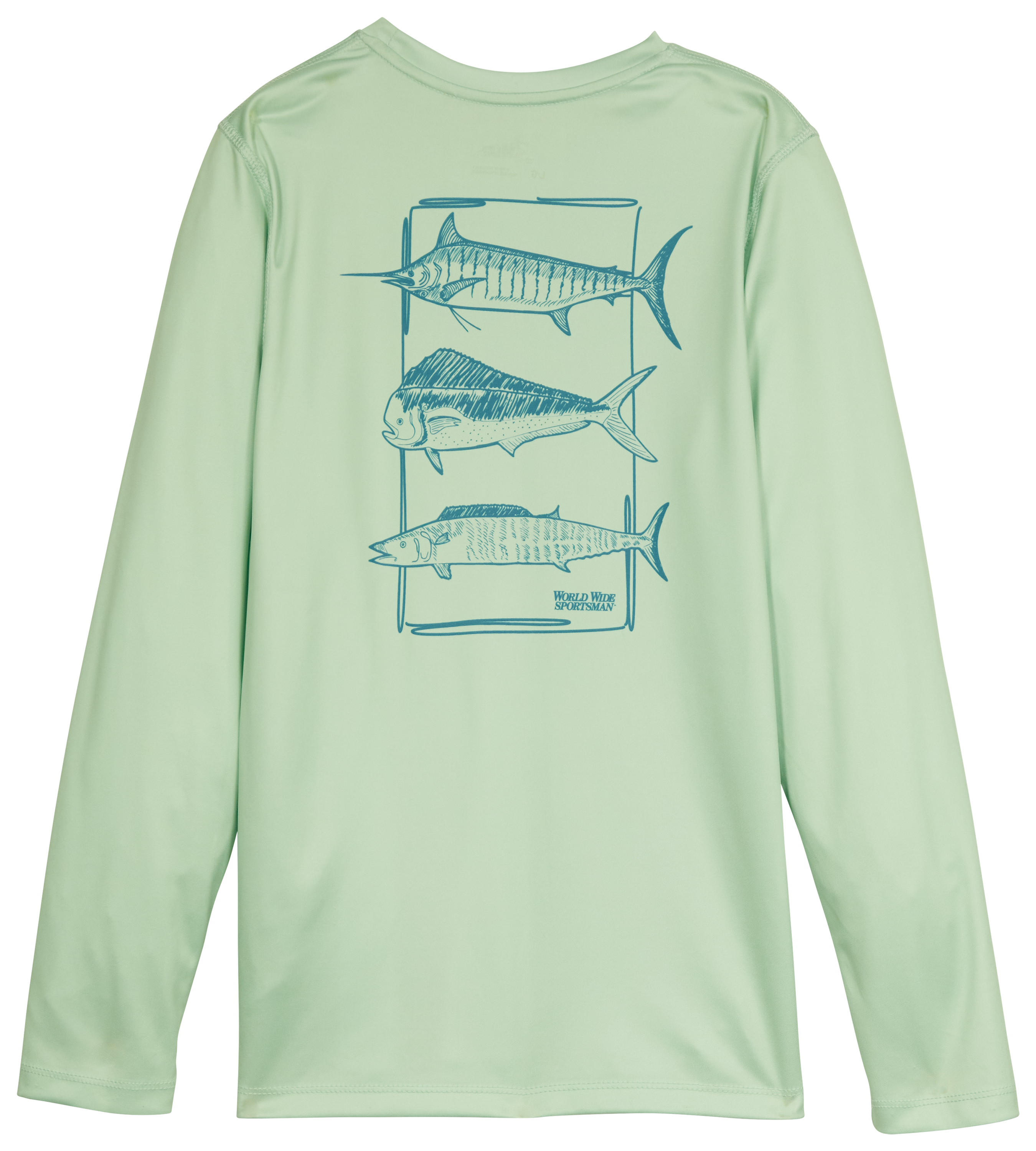 World Wide Sportsman Surfcaster Crew-Neck Long-Sleeve Shirt for Kids - Gran