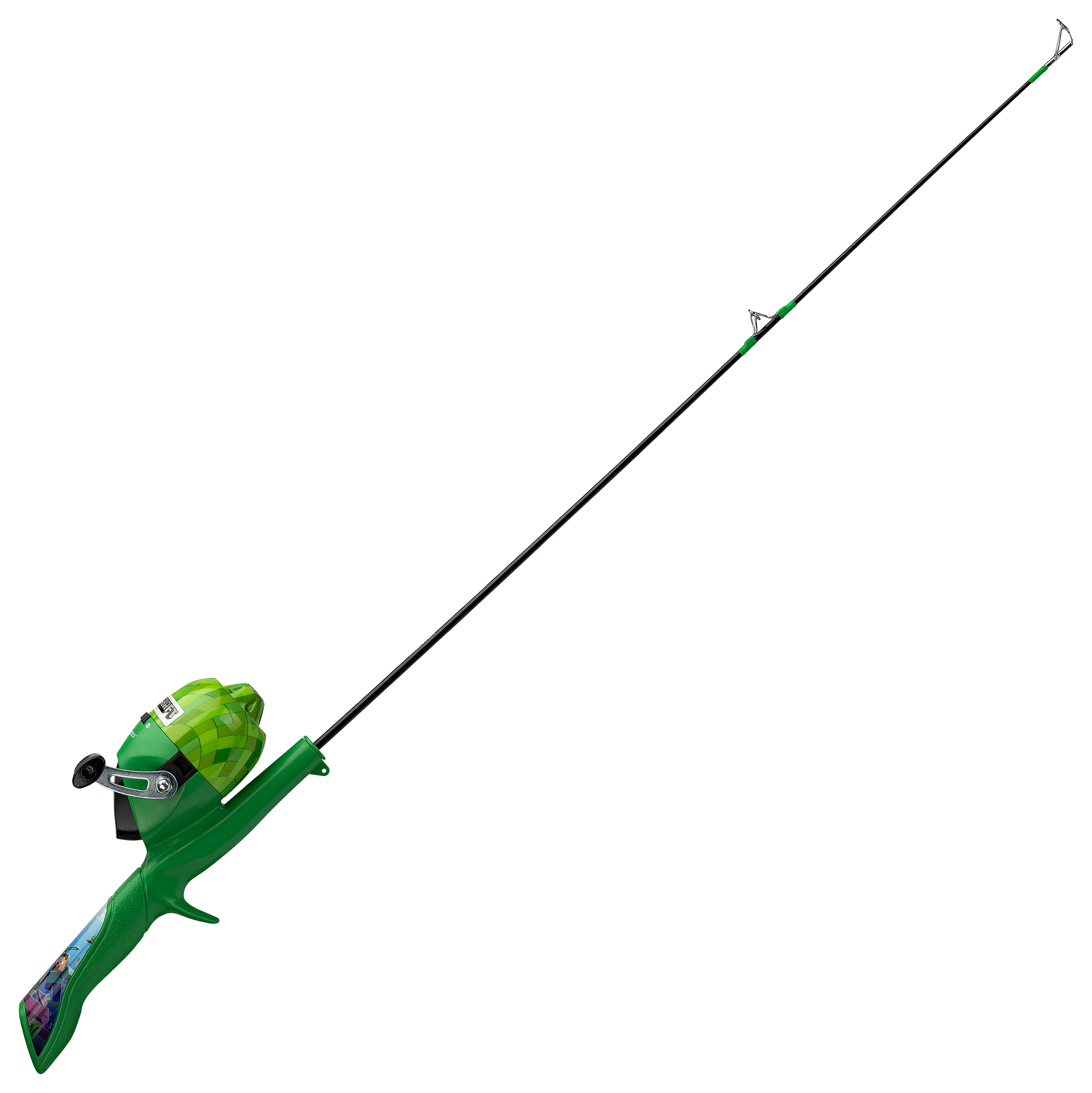 Kid Casters Minecraft Youth Fishing Spincast Combo