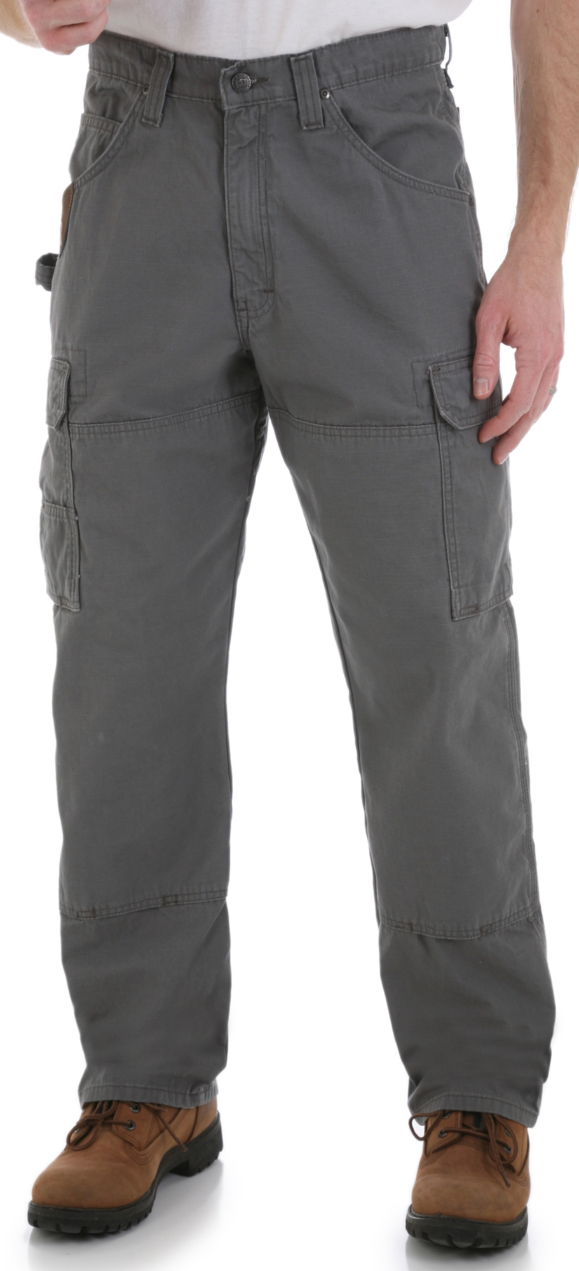 Image of Wrangler RIGGS Workwear Ripstop Ranger Pants for Men - Grey - 34x32