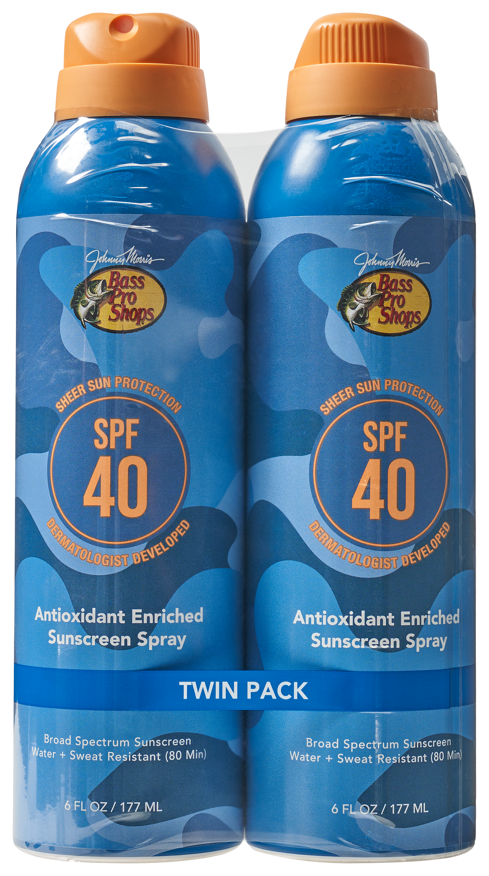 BASS PRO SHOPS Antioxidant-Enriched SPF 40 Sunscreen Spray 2-Pack