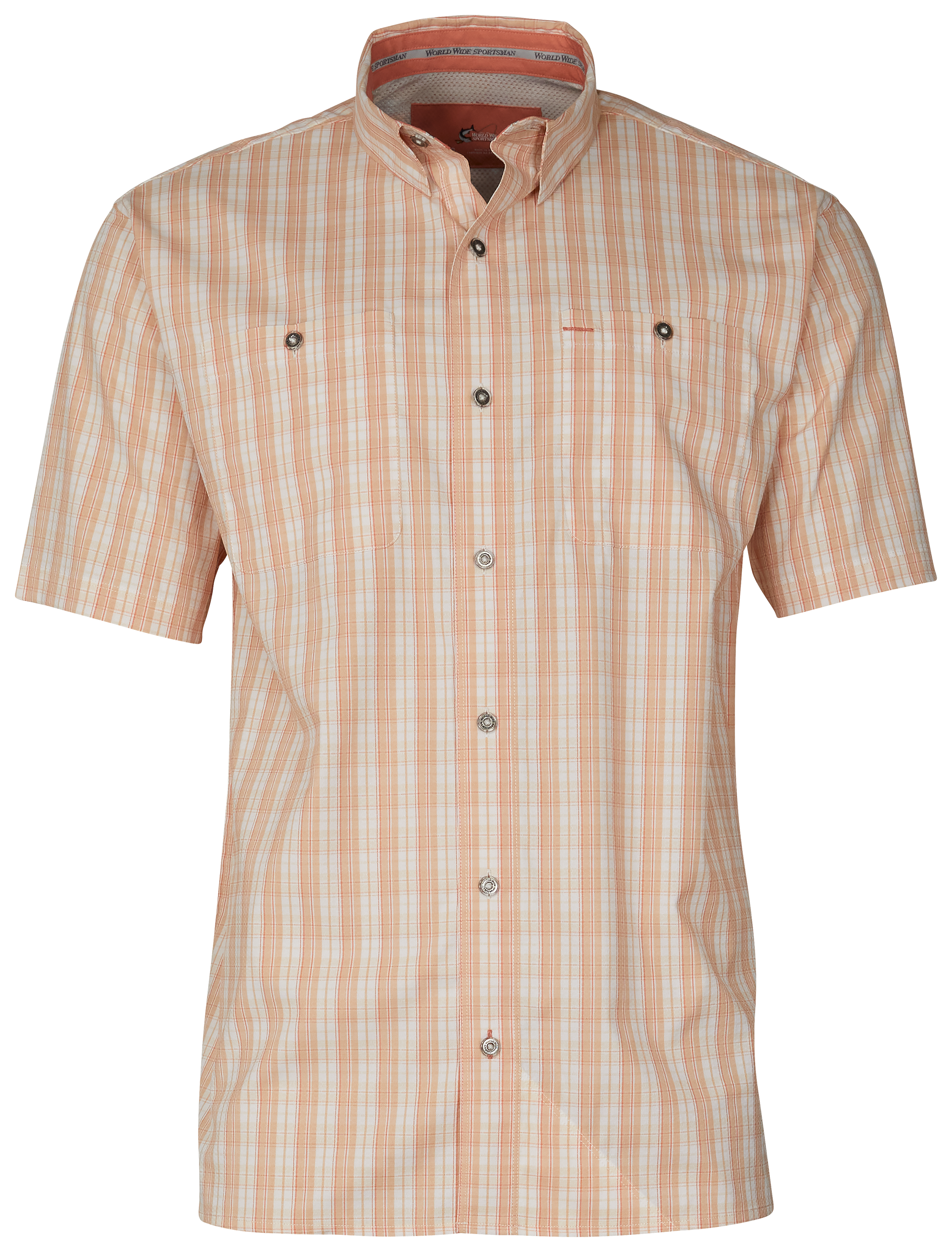 WORLD WIDE SPORTSMAN Ultimate Angler Plaid Short-Sleeve Shirt