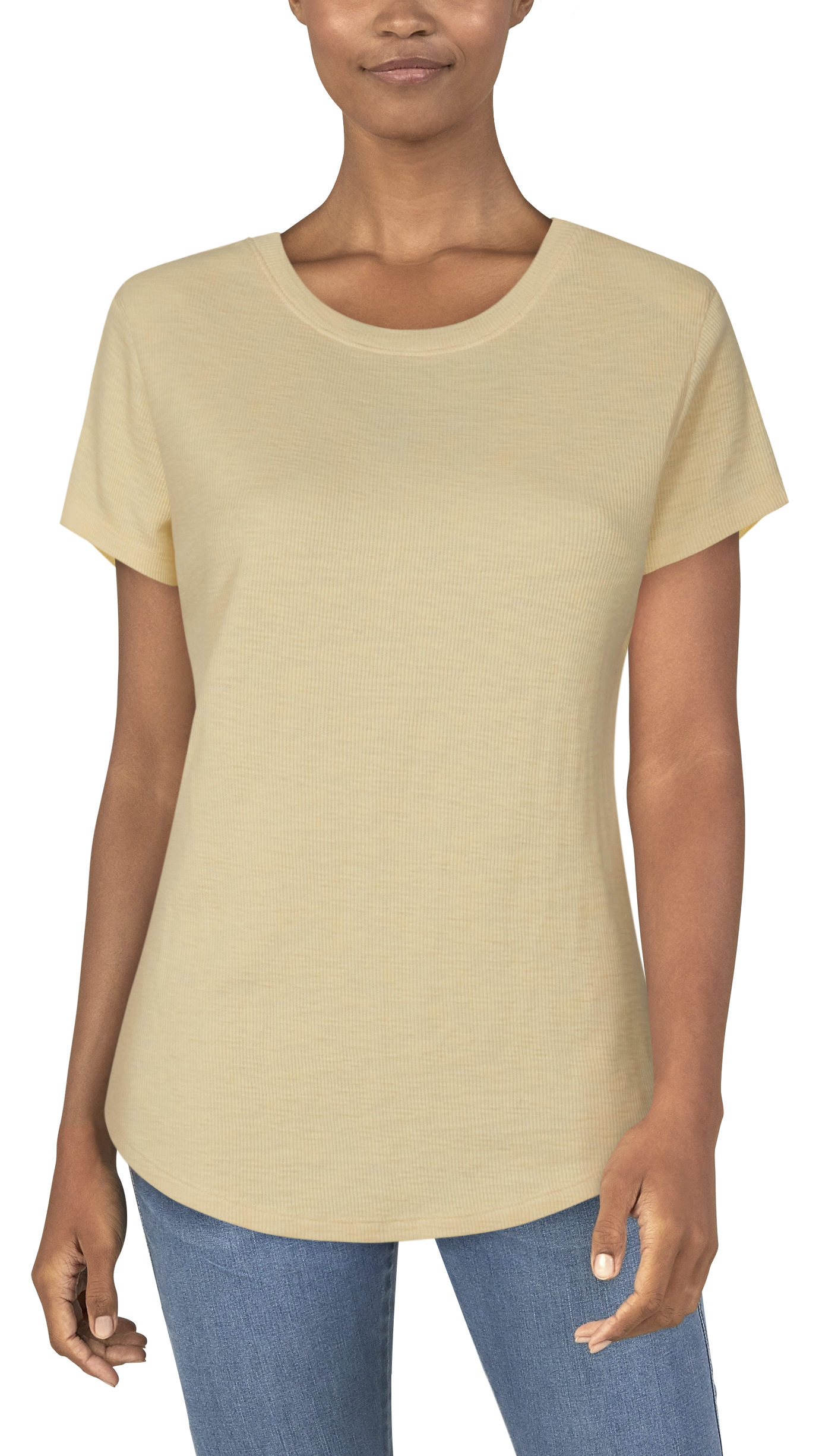 Natural Reflections Peyton Slub Short-Sleeve T-Shirt for Ladies - Golden Fleece - M