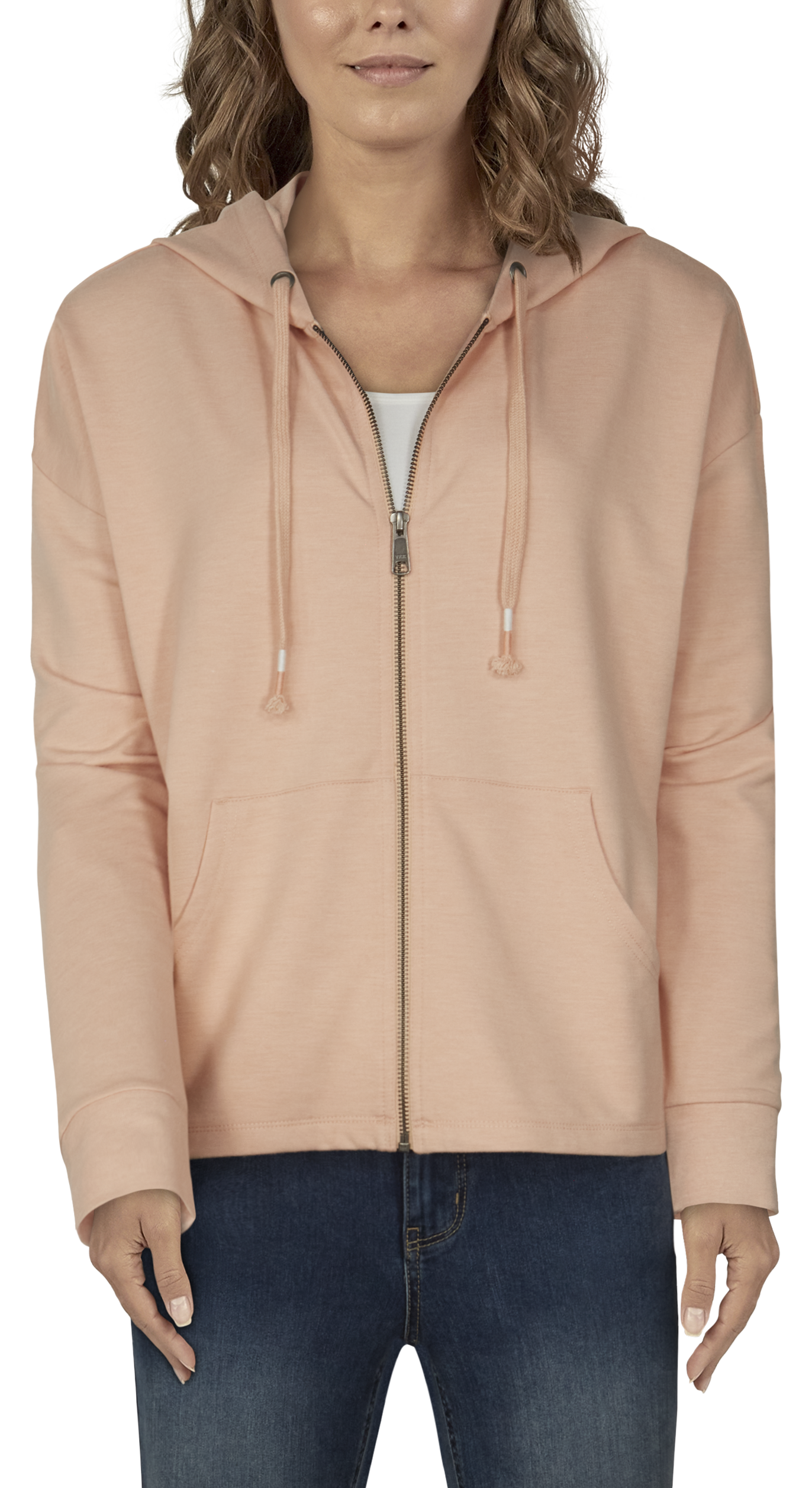 Image of Natural Reflections Birchfield Long-Sleeve Hoodie - Almost Apricot - 1X