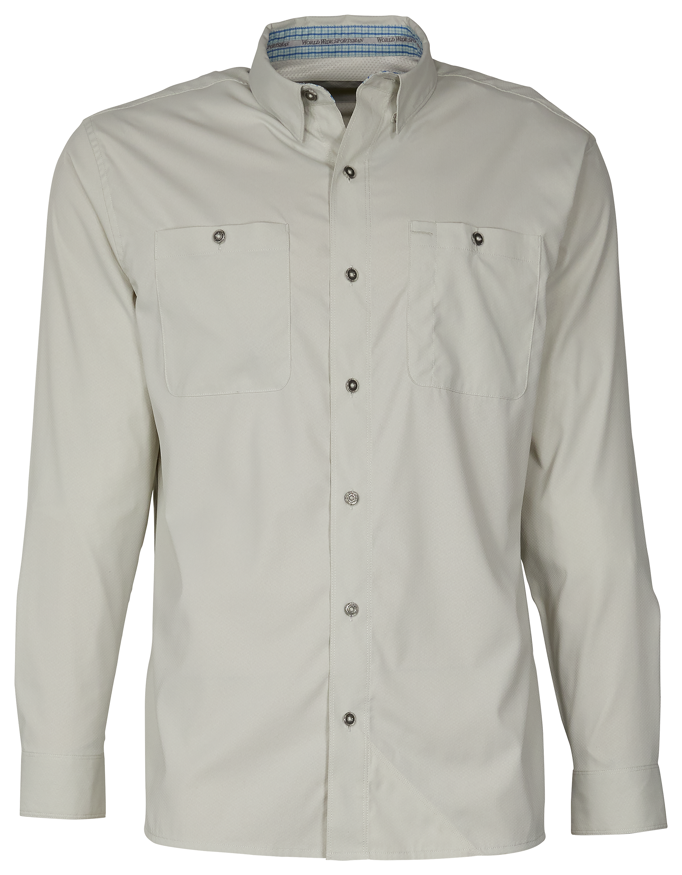 WORLD WIDE SPORTSMAN Ultimate Angler Solid Button-Down Long-Sleeve Shirt