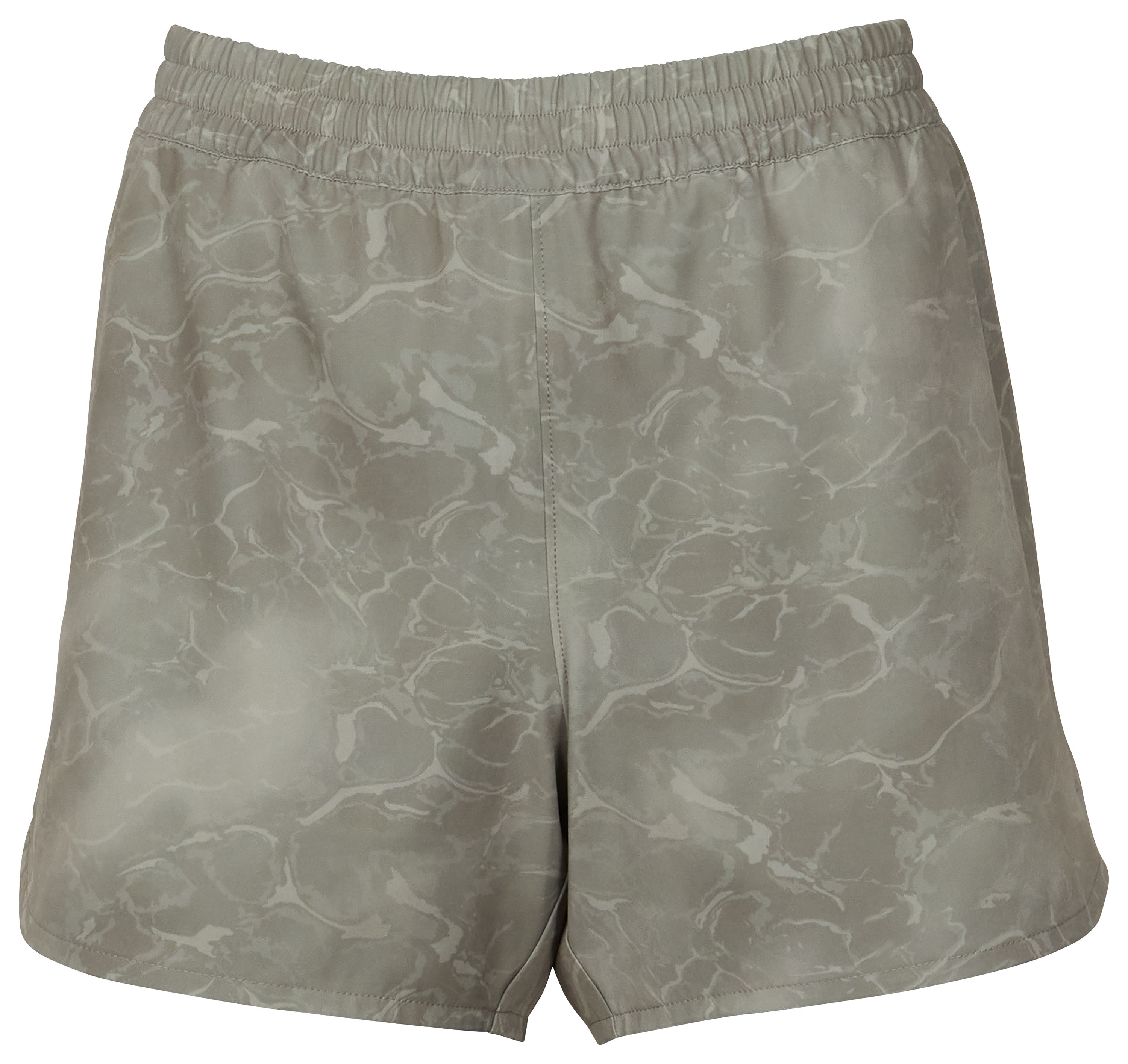 World Wide Sportsman Charter Print Pull-On Shorts for Ladies - Gray Water Camo - M