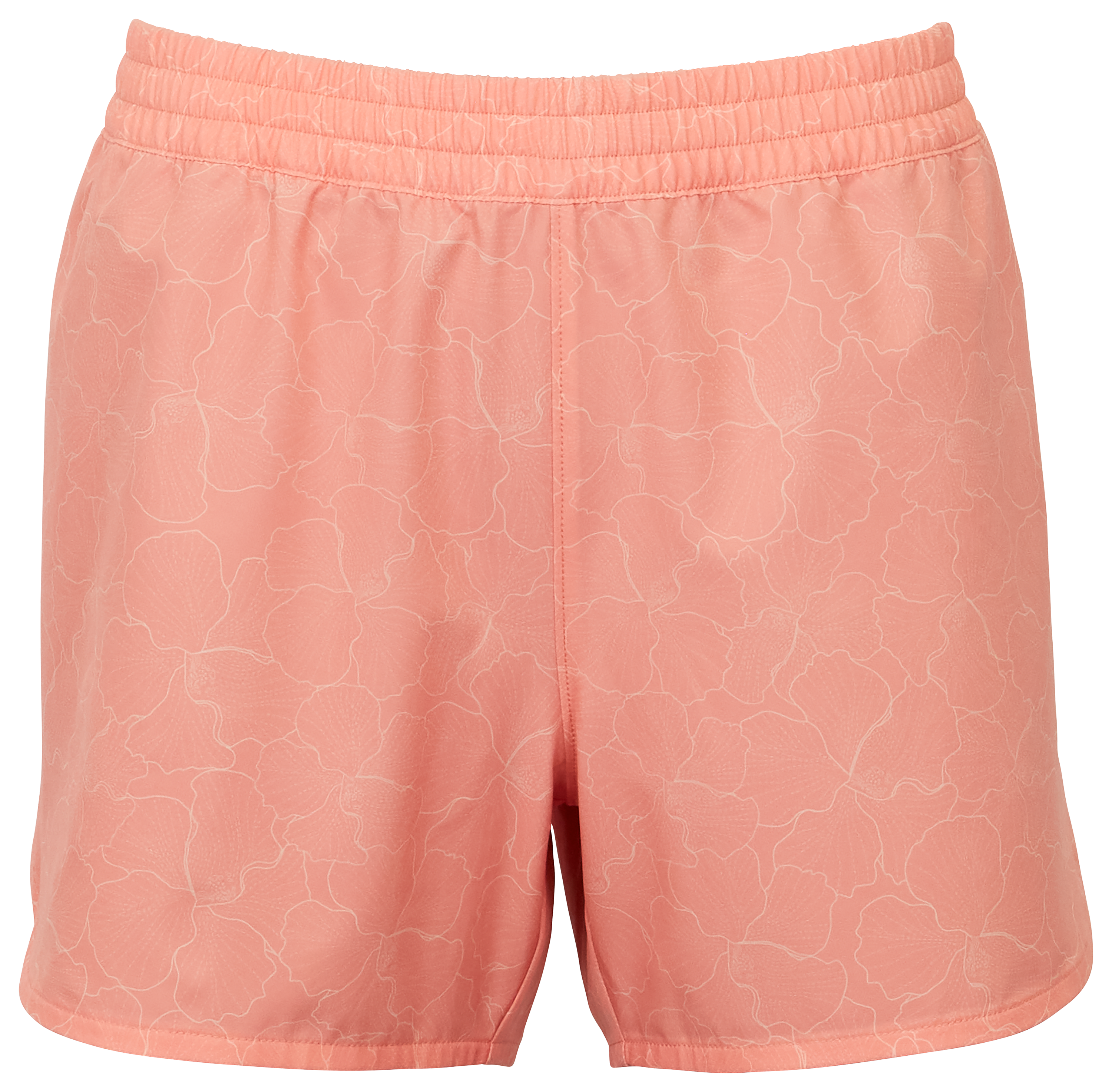 World Wide Sportsman Charter Print Pull-On Shorts for Ladies - Candlelight Hibicus - M