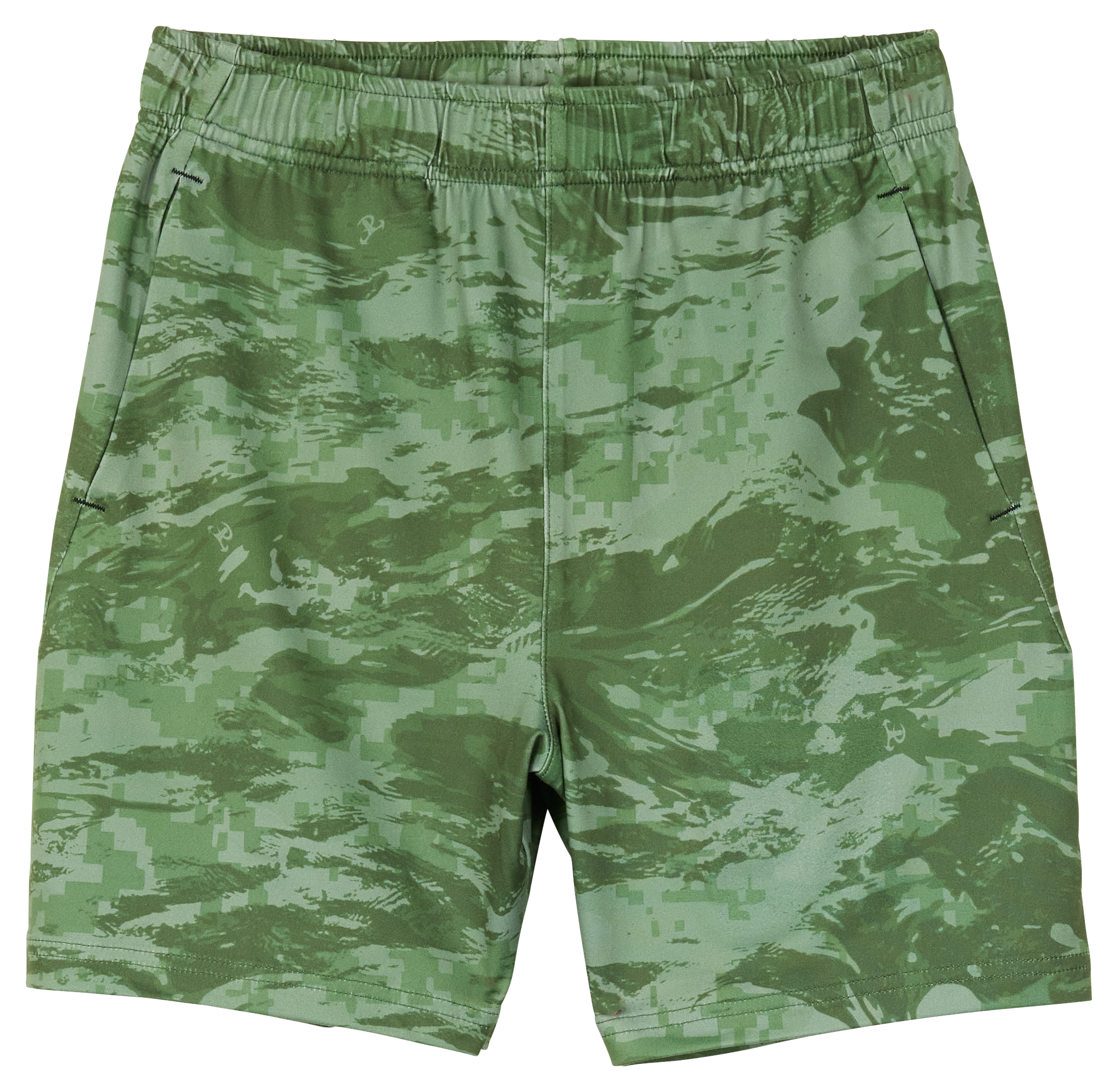 Outdoor Kids Performance Shorts for Kids - Digital Water/Camo - L