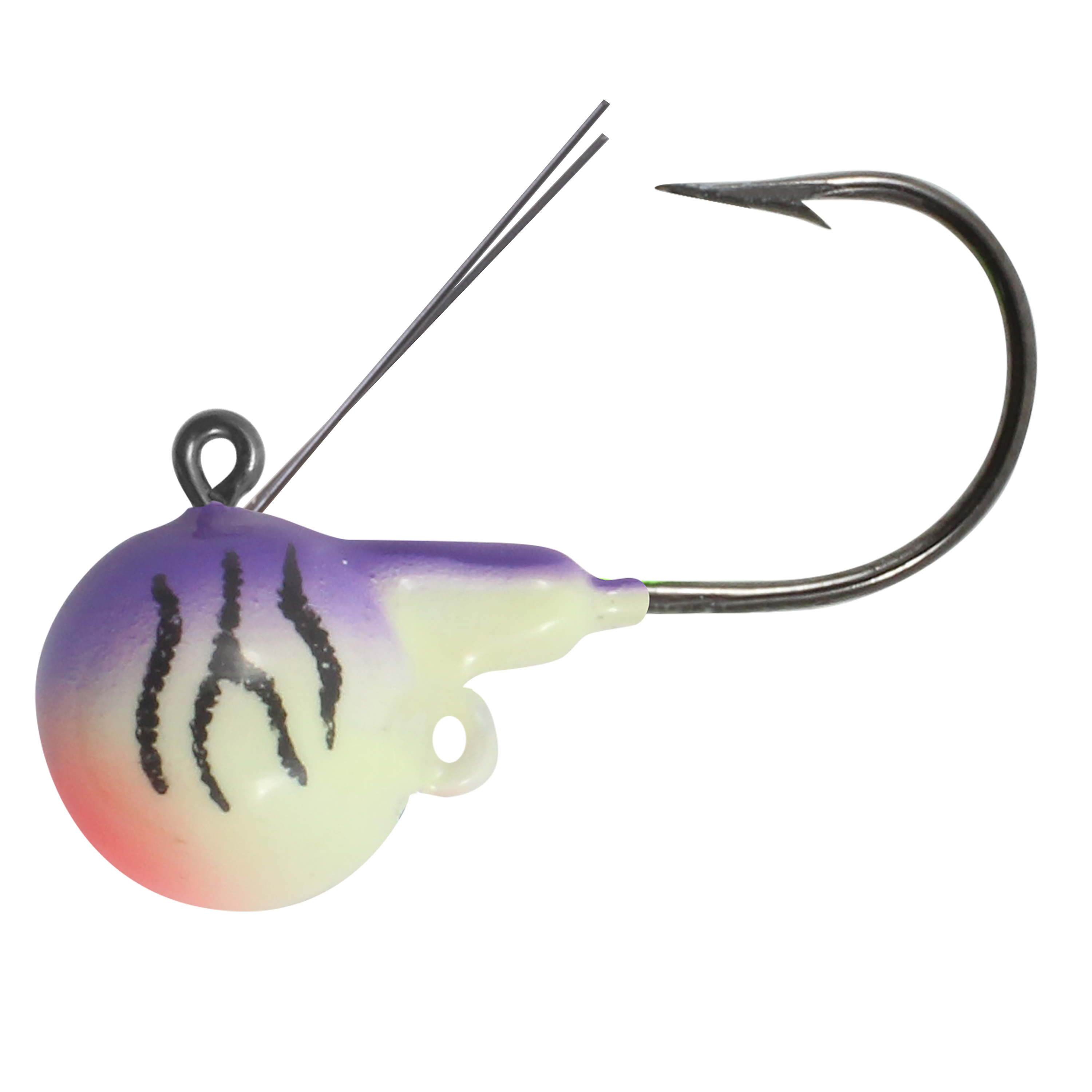 Image of Northland Fishing Tackle Weedless Fire-Ball Jighead - 1/8 oz. - UV Purple Tiger