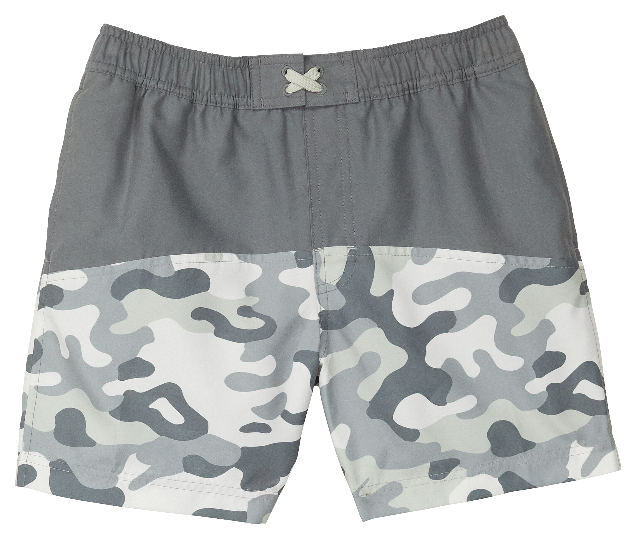 Image of Outdoor Kids Board Shorts for Kids - White Camo - XS