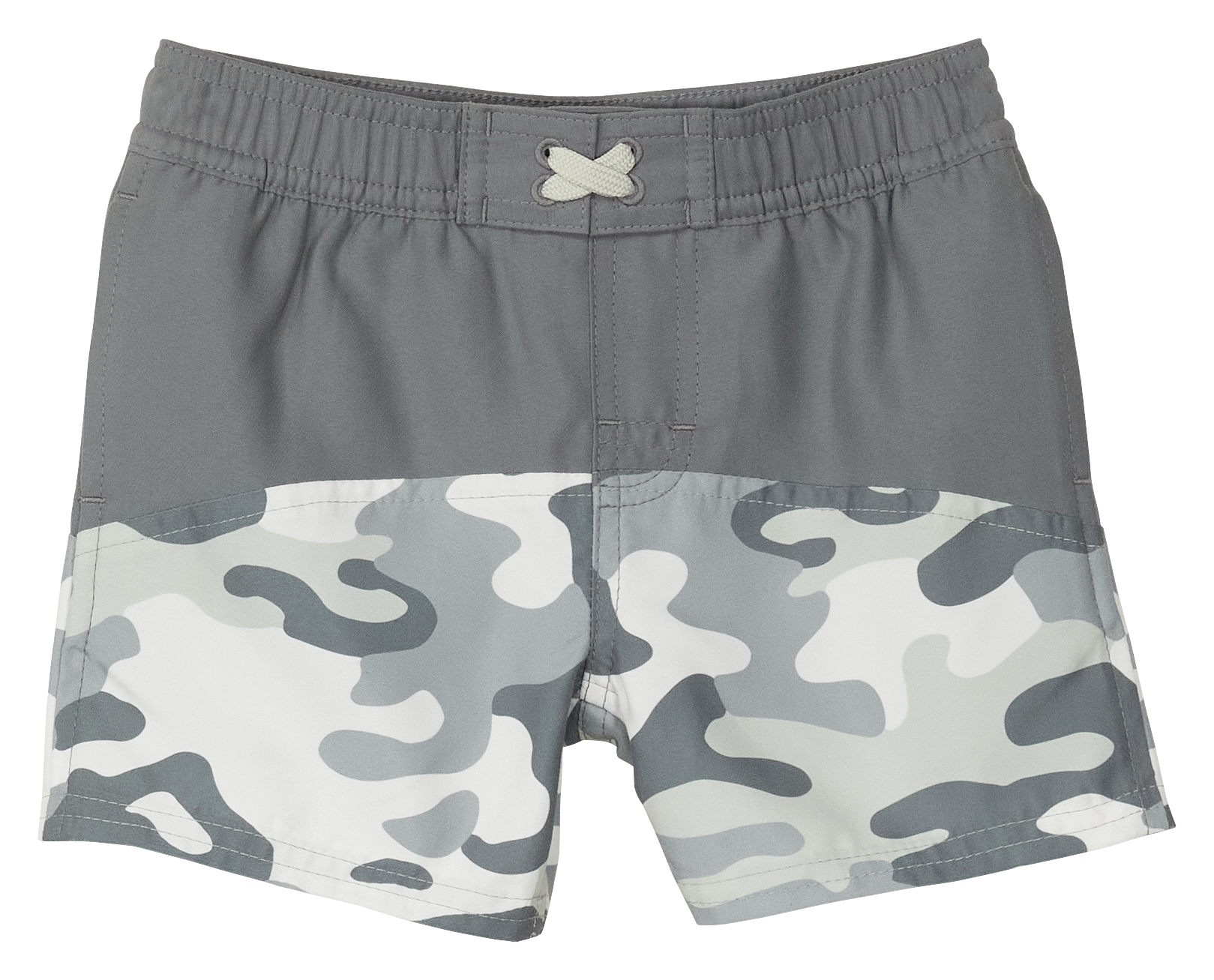 Image of Outdoor Kids Board Shorts for Toddlers - White Camo - 3T