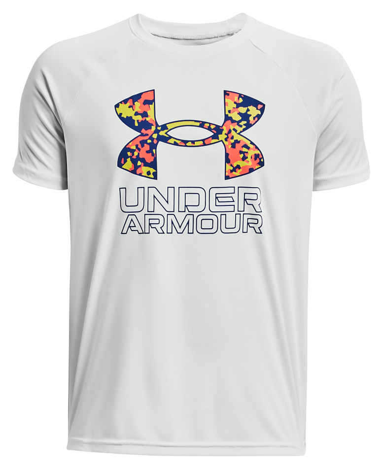 Under Armour Tech Hybrid Print Fill Boys Short Sleeve T-Shirt