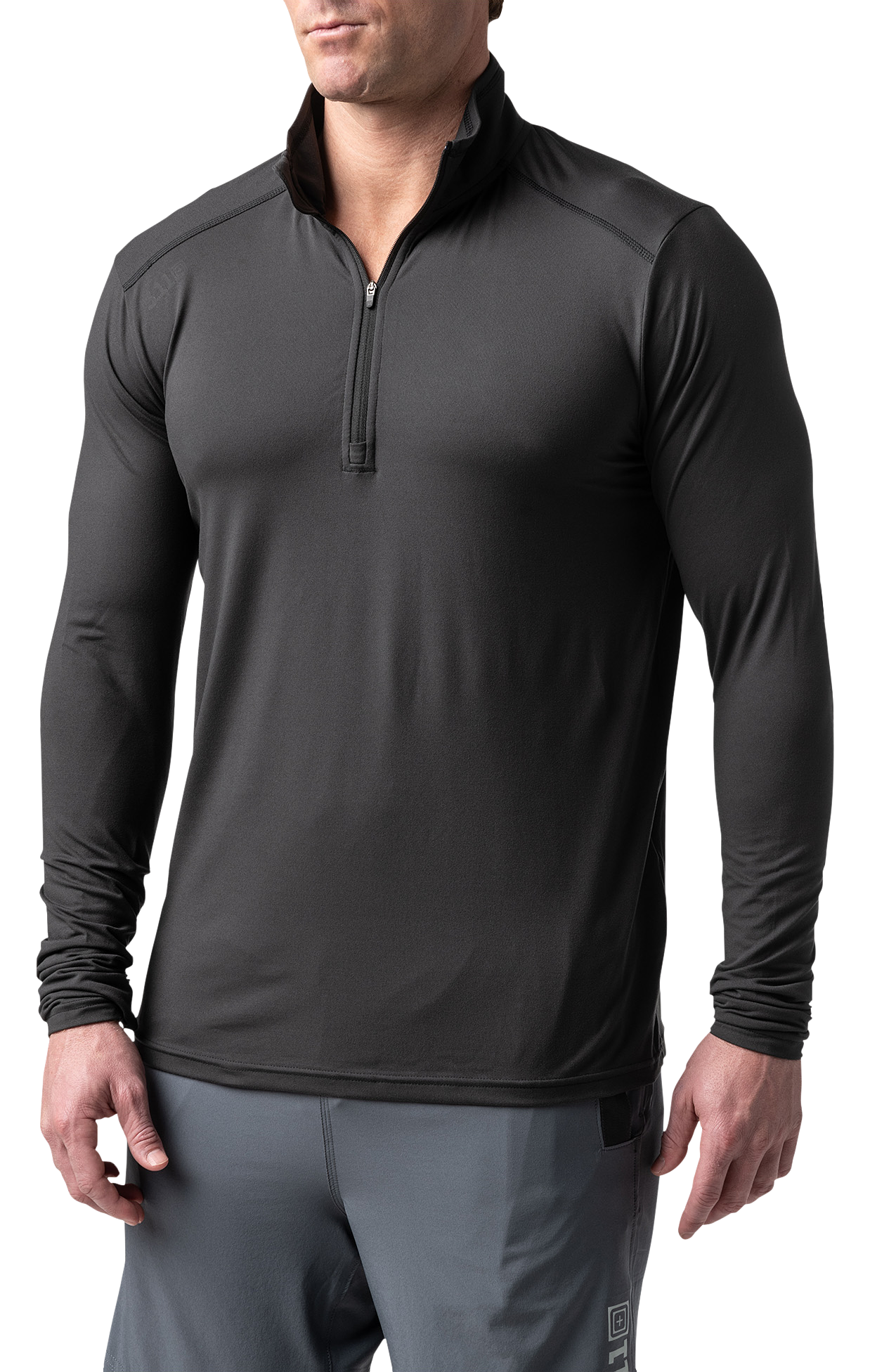 Image of 5.11 Tactical PT-R Catalyst Pro Long-Sleeve Quarter-Zip Shirt for Men - Volcanic - M