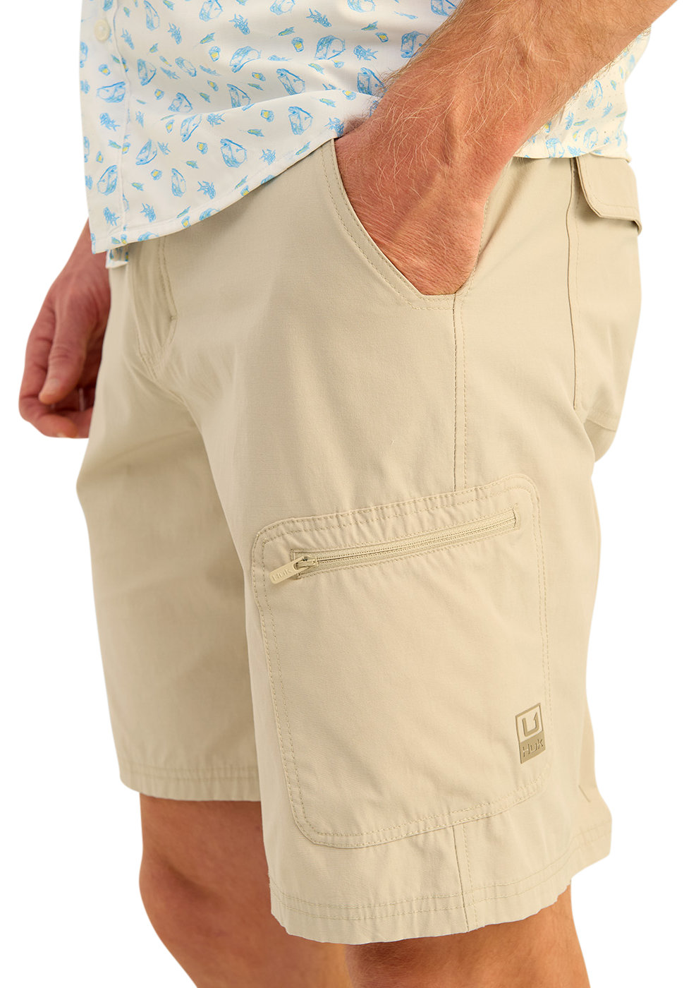 Huk Next Level 10.5″ Shorts for Men - Khaki