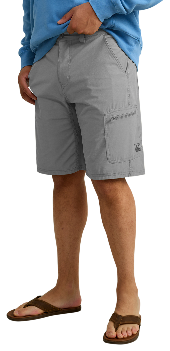 Huk Next Level 10.5″ Shorts for Men - Overcast Grey
