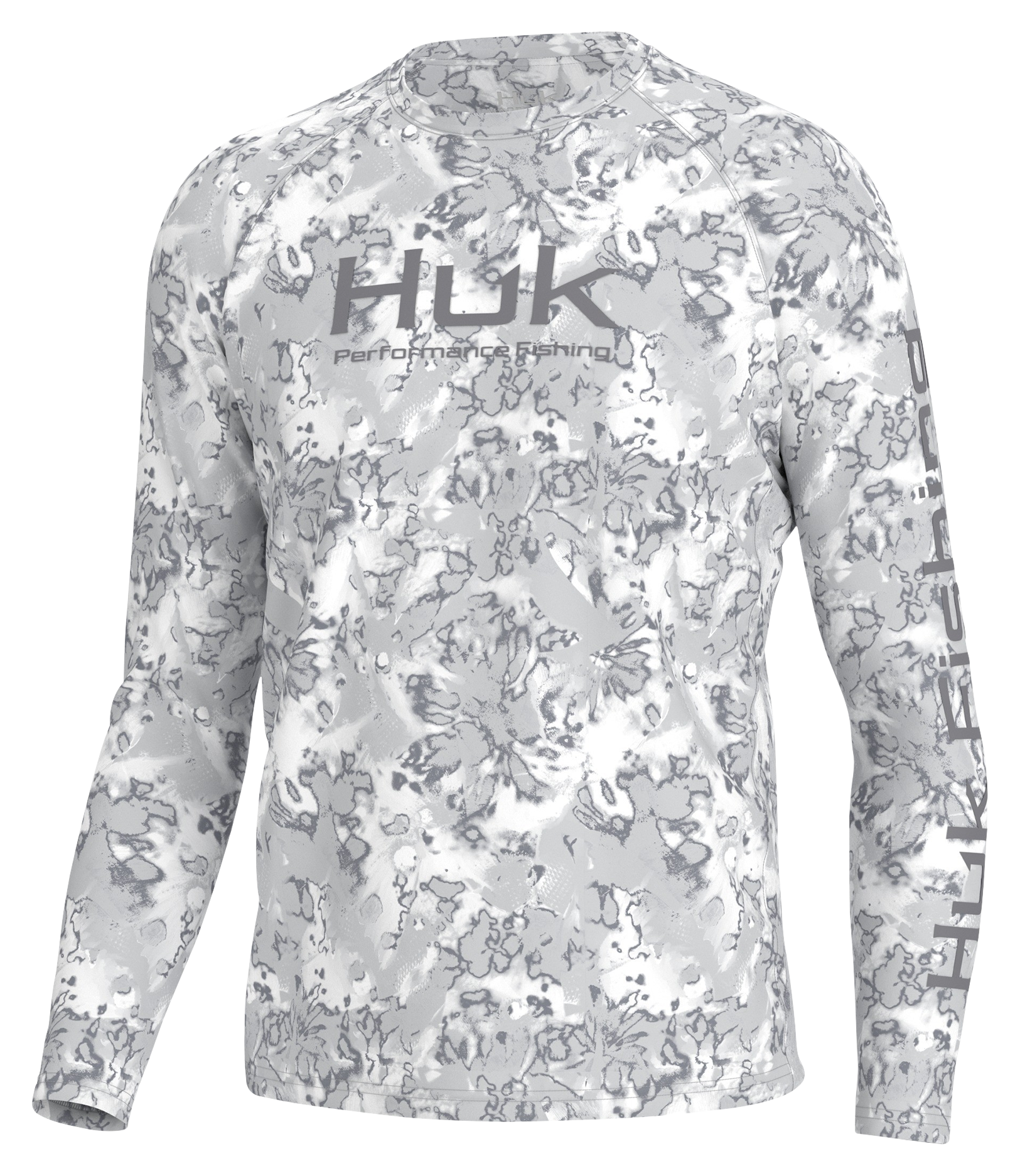 HUK Youth Pursuit Fin Flats Long Sleeve Shirt