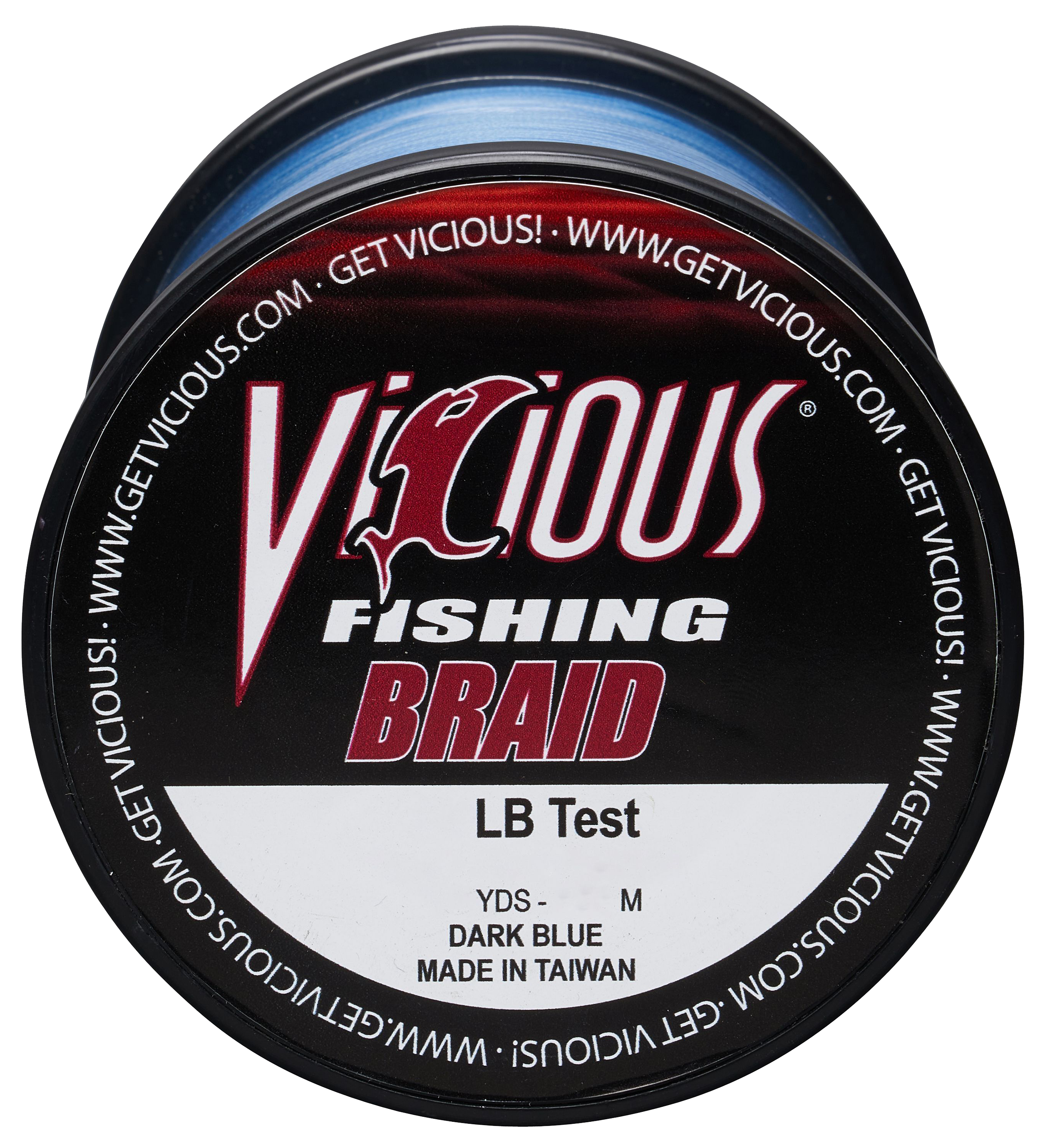 Vicious Fishing Standard Braid Fishing Line - Dark Blue - 1500 Yards - 65 lb.