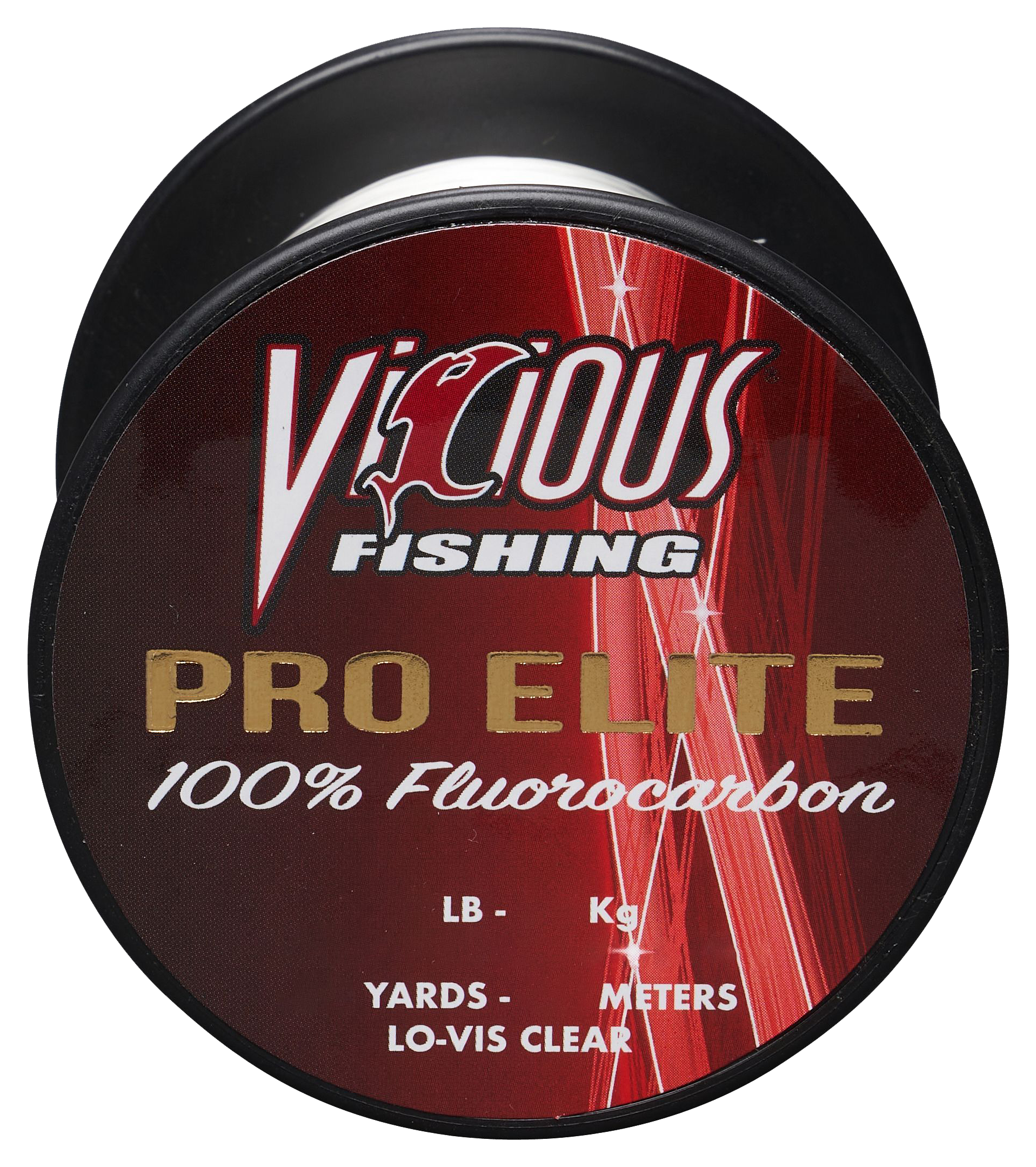 Vicious Fluorocarbon Fishing Line 17lb Test 200 Yards Lo-Vis Clear 